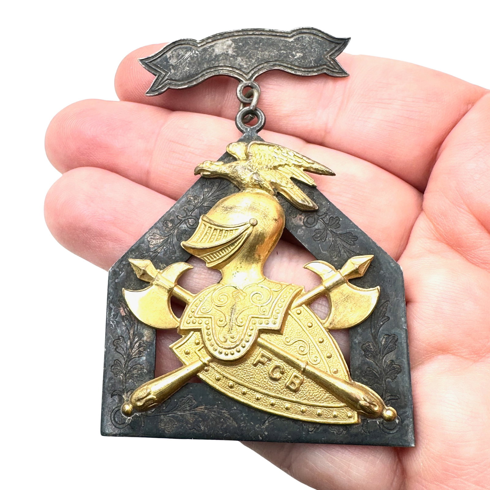 Knights of Pythias Supreme Lodge Medal Pin 1874 SS Davis Sterling Silver: Knights of Pythias Supreme Lodge Medal Pin 1874 SS Davis Sterling Silver