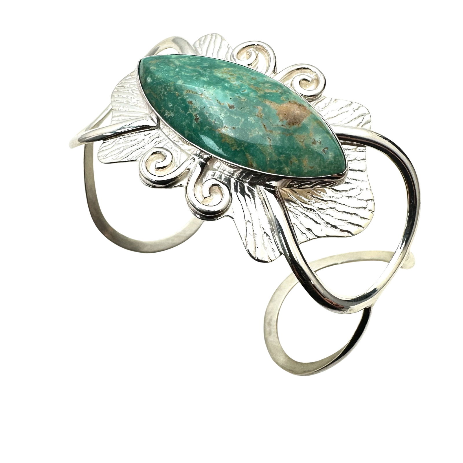 Jay King DTR Turqoise Sterling Silver Cuff Bracelet 28 Grams Expandable Size (1 of 2)