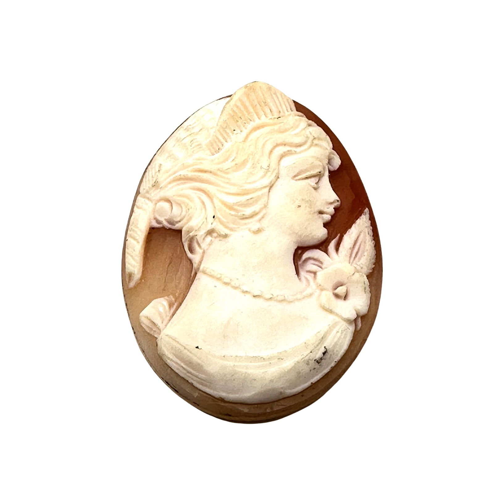 Vintage Unmounted Carved Shell Cameo 1.5 Inch (1 of 2)