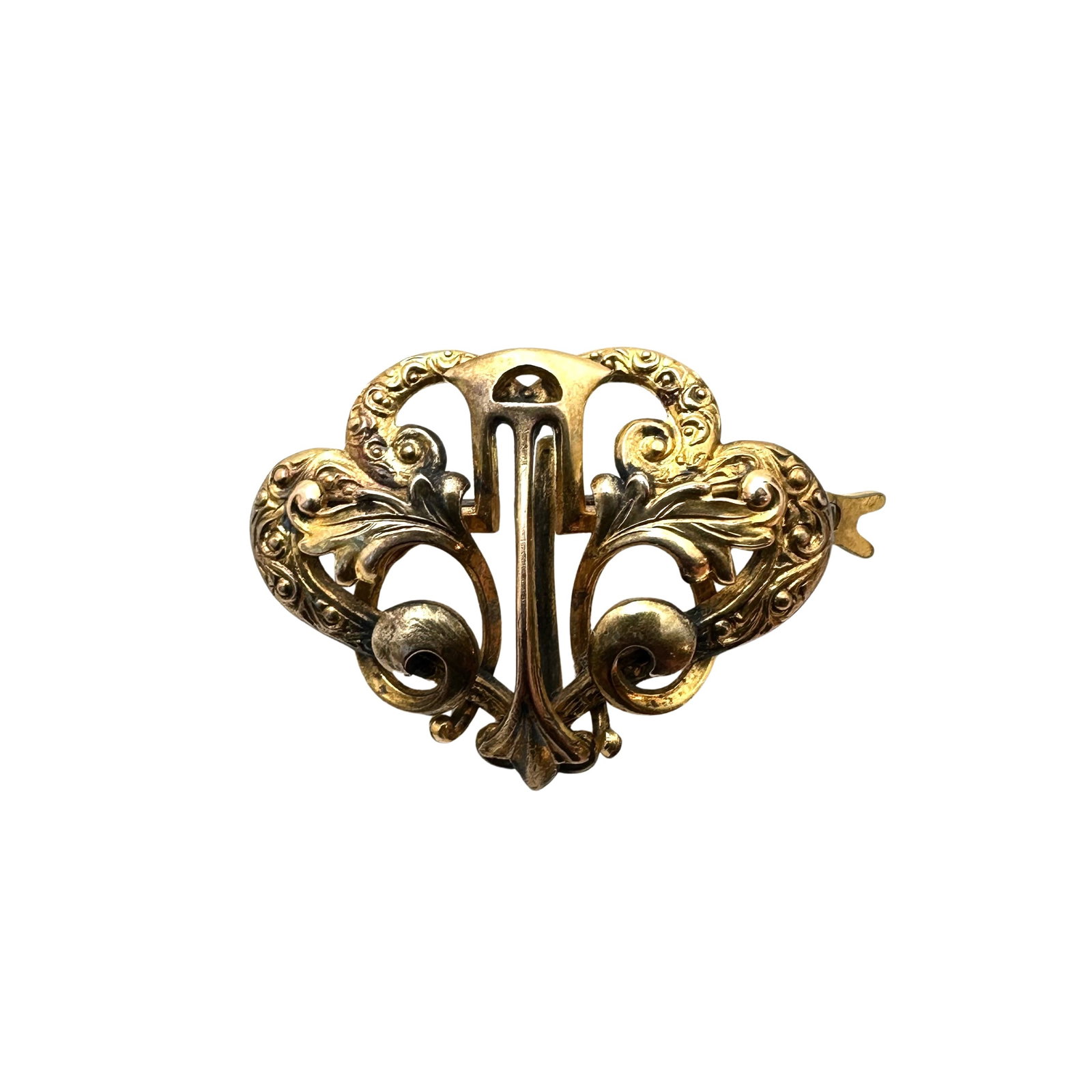 Antique Gold Filled Pocket Watch Pin Brooch: Antique Gold Filled Pocket Watch Pin Brooch