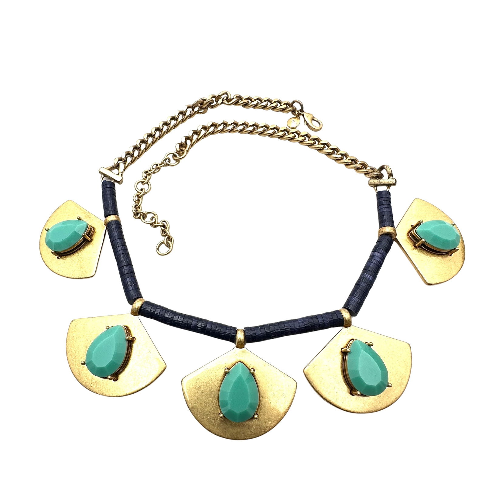 Egyptian Revival J Crew Gold Tone Statement Necklace (1 of 2)