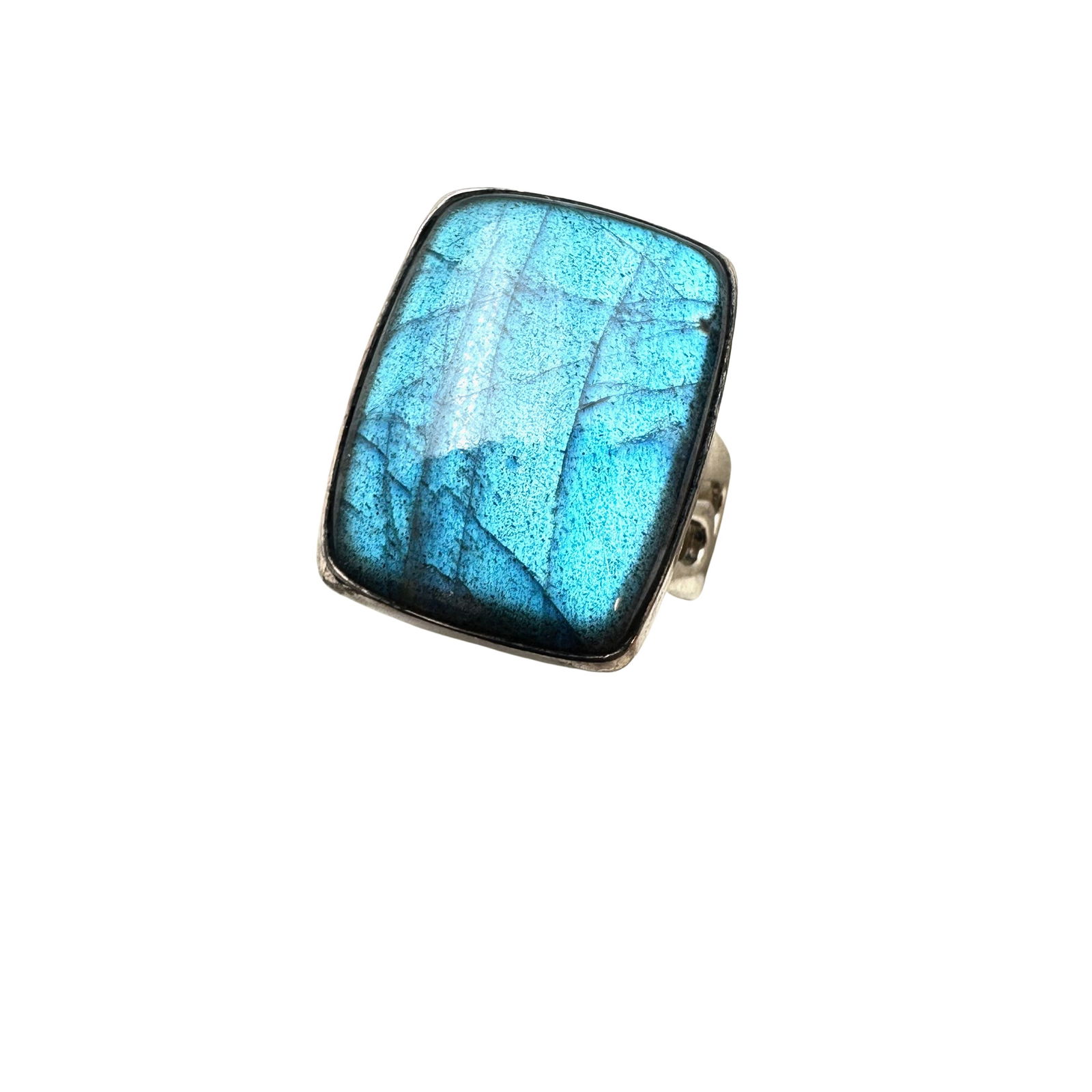 Sterling Silver Labradorite Ring Size 9: Sterling Silver Labradorite Ring Size 10