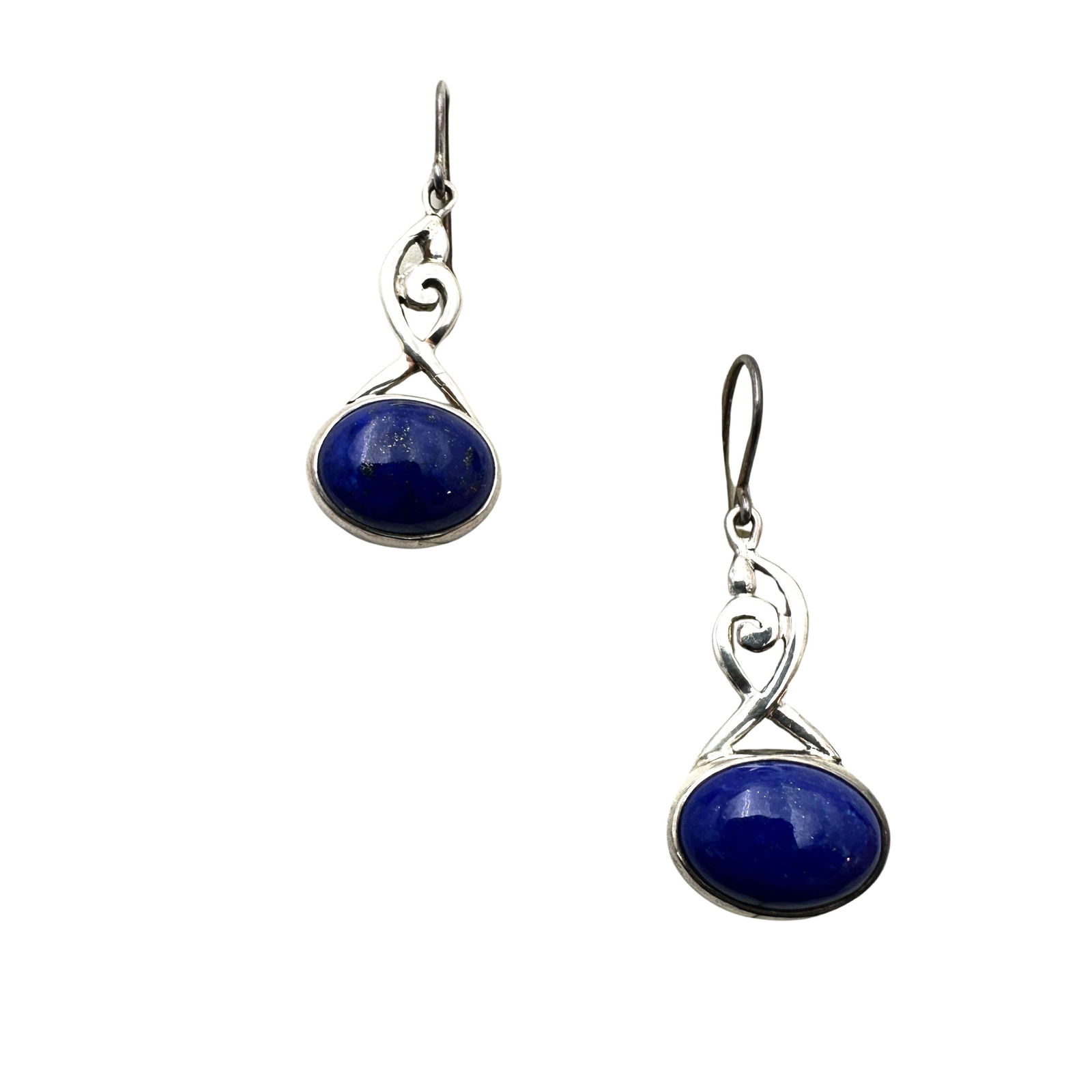PTI Blue Lapis Lazuli Sterling Silver Pierced Chandelier Earrings (1 of 2)