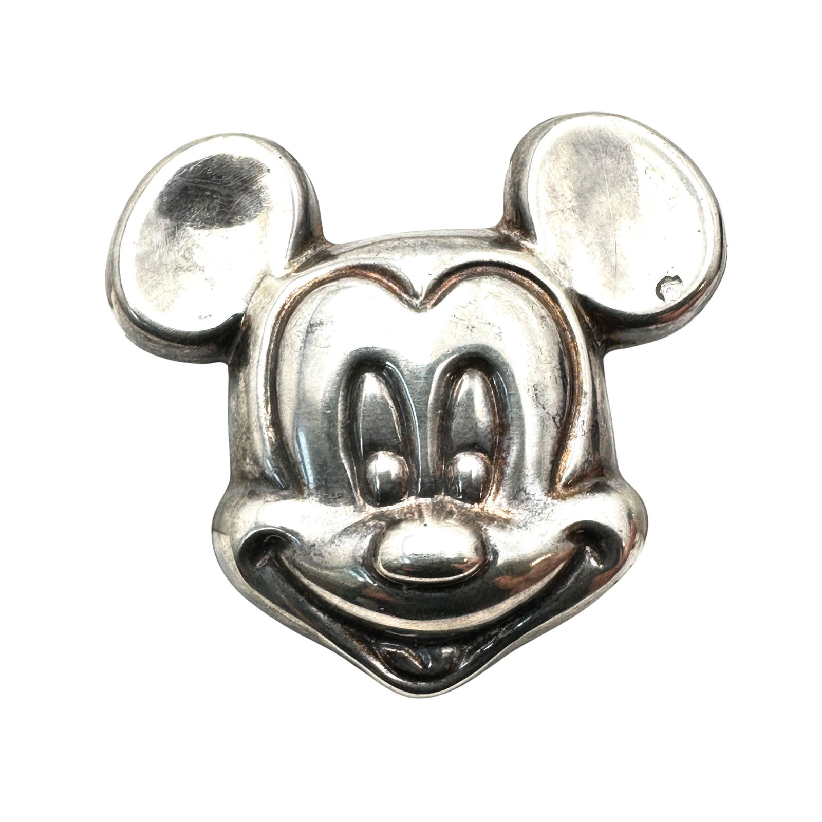 Vintage Sterling Silver Mickey Mouse Disney Pin Pendant 18 Grams 2 Inch (1 of 2)