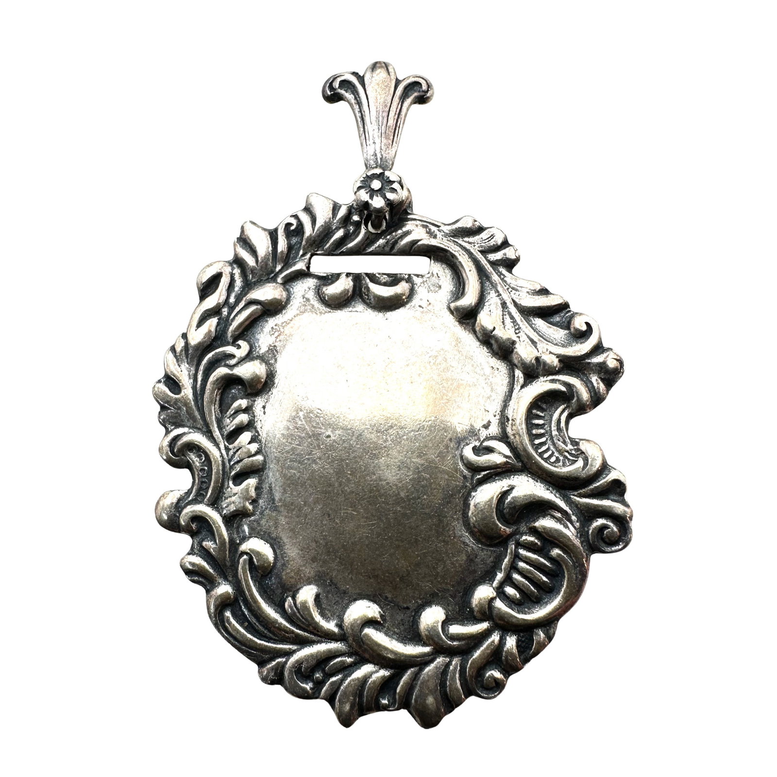 Antique T Foree Sterling Silver Luggage Tag Pendant for Necklace 11 Grams 2 Inch: Antique T Foree Sterling Silver Luggage Tag Pendant for Necklace 11 Grams 2 Inch