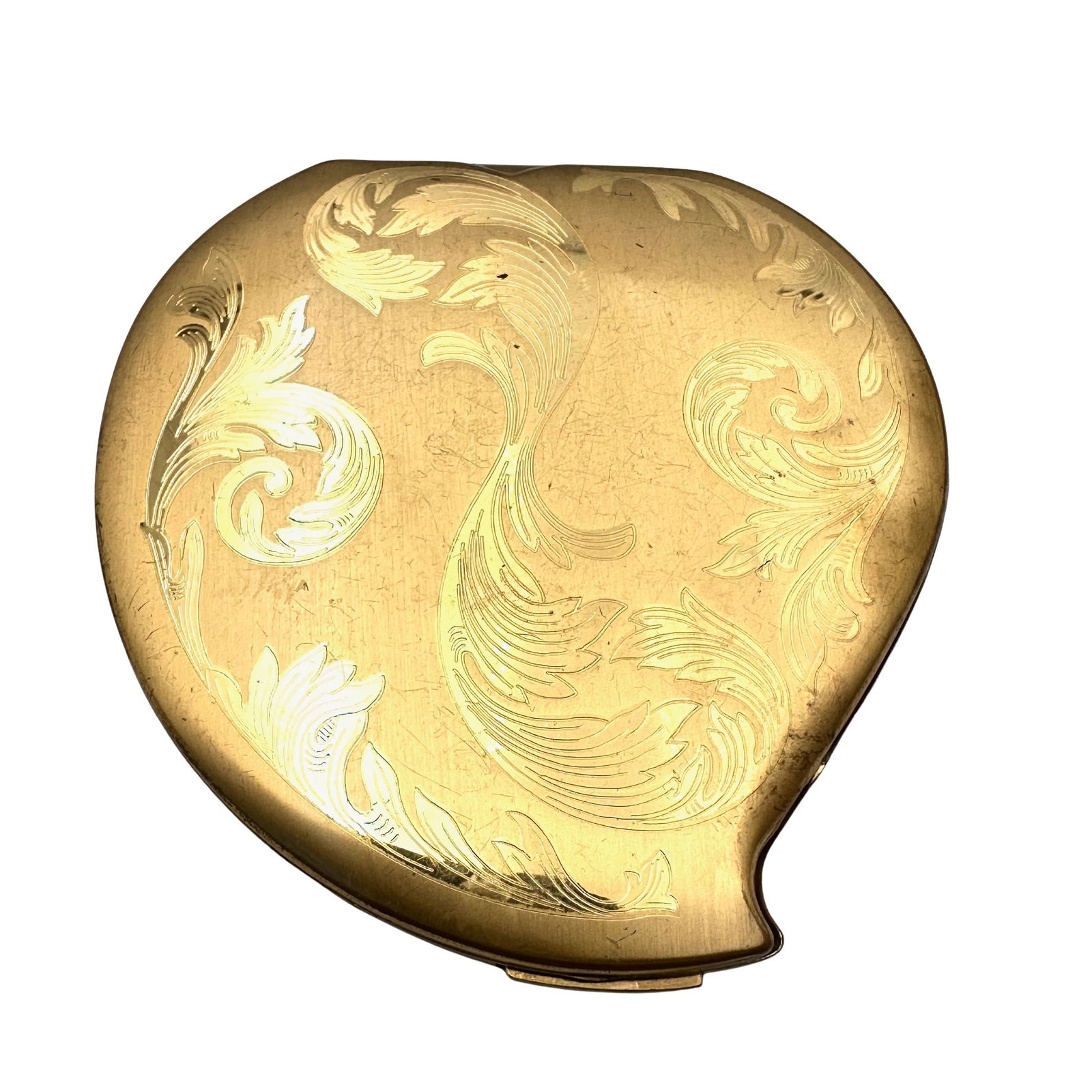 Vintage Elgin American Compact Gold Tone Preowned And Used (1 of 2)