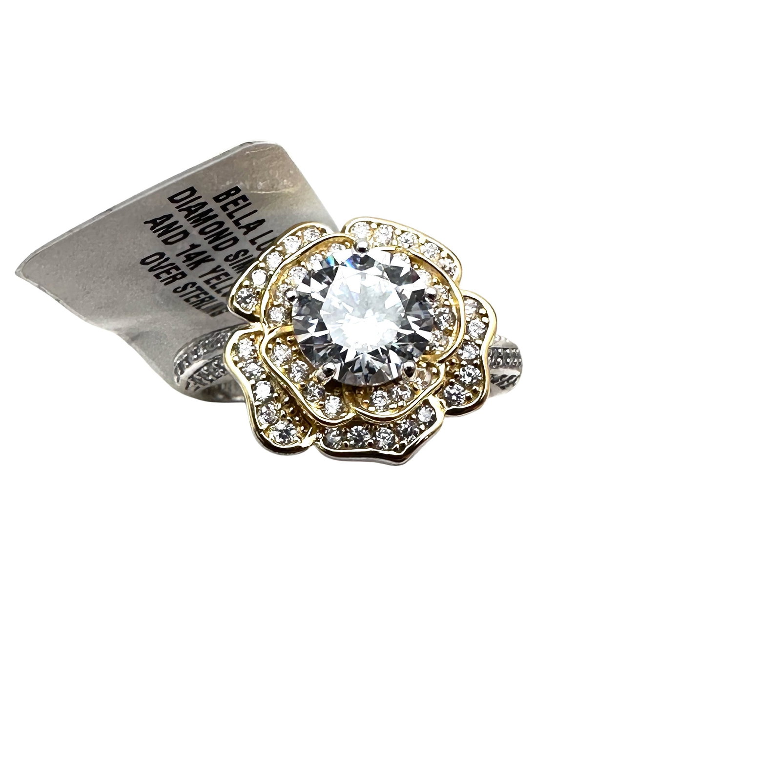 Cubic Zirconia 14K Gold Accents Sterling Silver ring Size 10: Cubic Zirconia 14K Gold Accents Sterling Silver ring Size 11