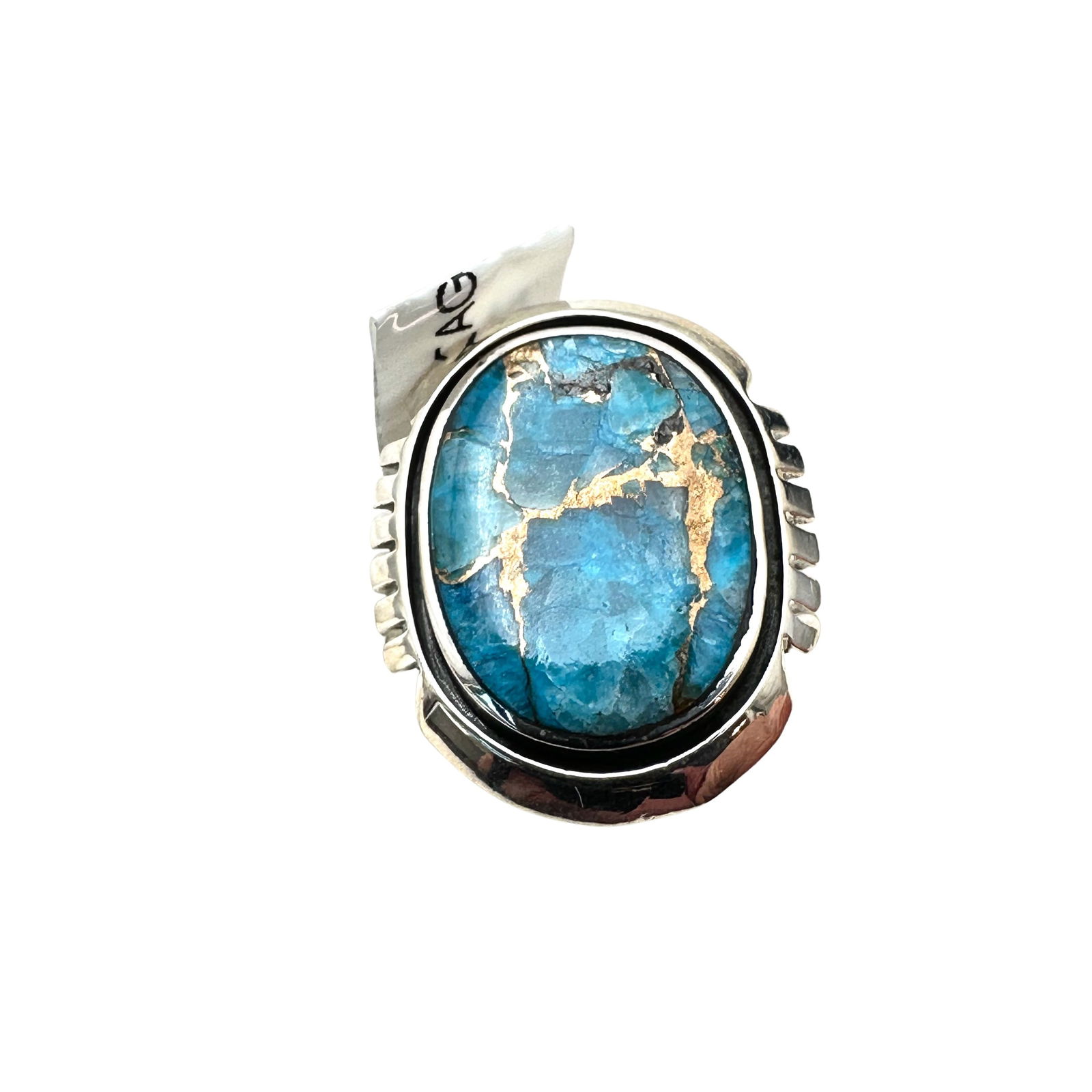 Turquoise Sterling Silver Ring Size 9 (1 of 2)