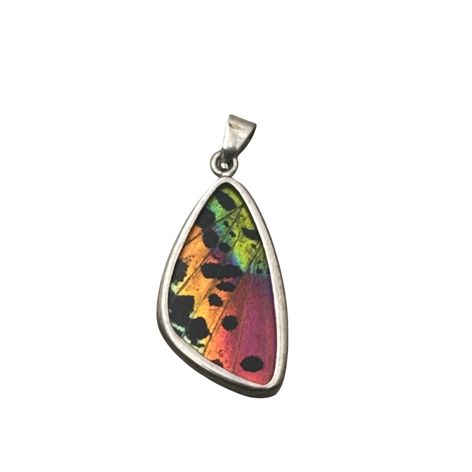 Vintage Butterfly Fly Wing Sterling Silver Pendant 1.5 Inch: Vintage Butterfly Fly Wing Sterling Silver Pendant 1.5 Inch