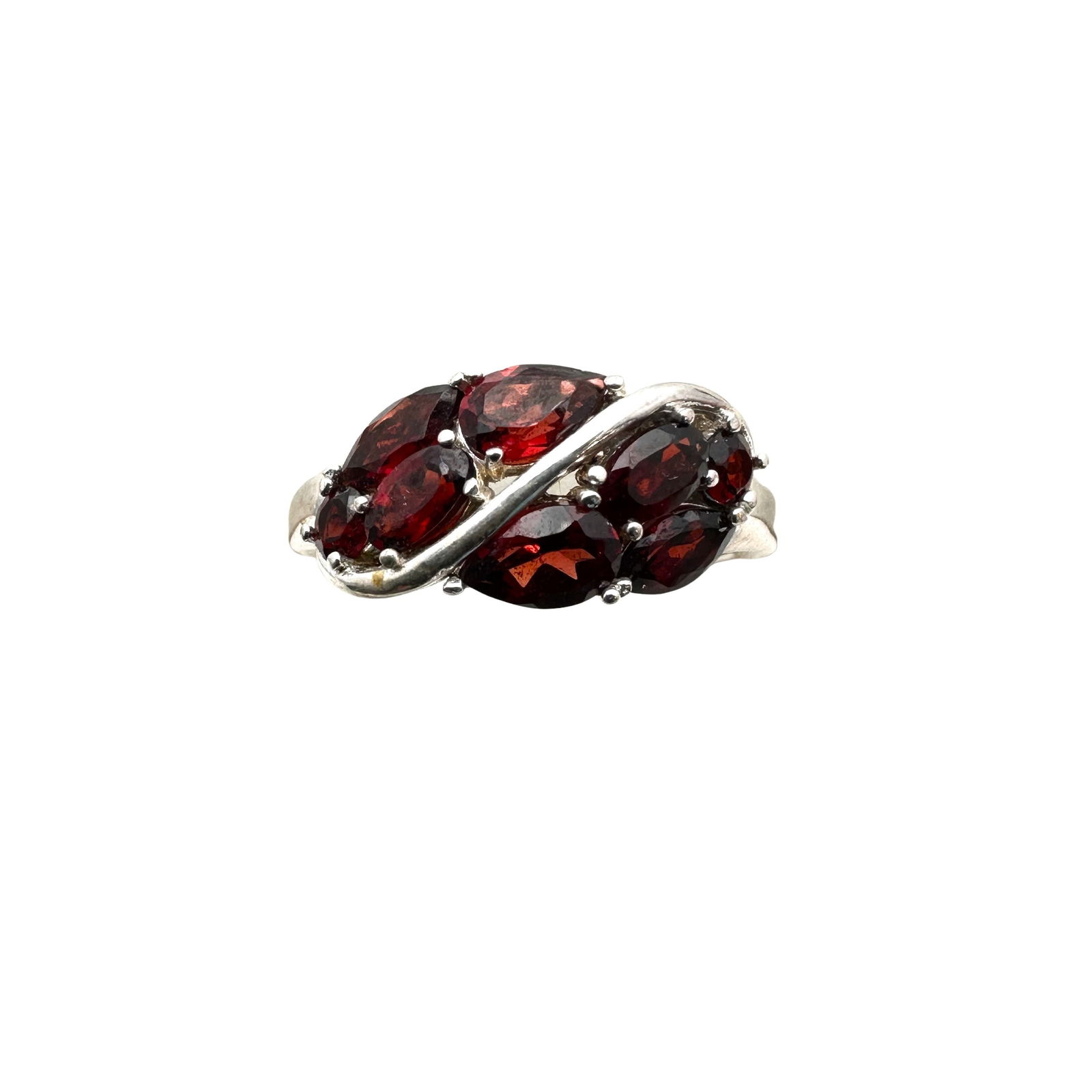 Sterling Silver Garnet Ring Size 9 Unworn Condition (1 of 2)