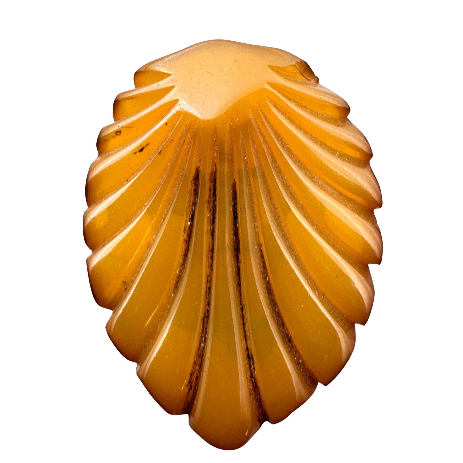 Vintage Bakelite Carved Fur Dress Clip 2 Inch: Vintage Bakelite Carved Fur Dress Clip 2 Inch