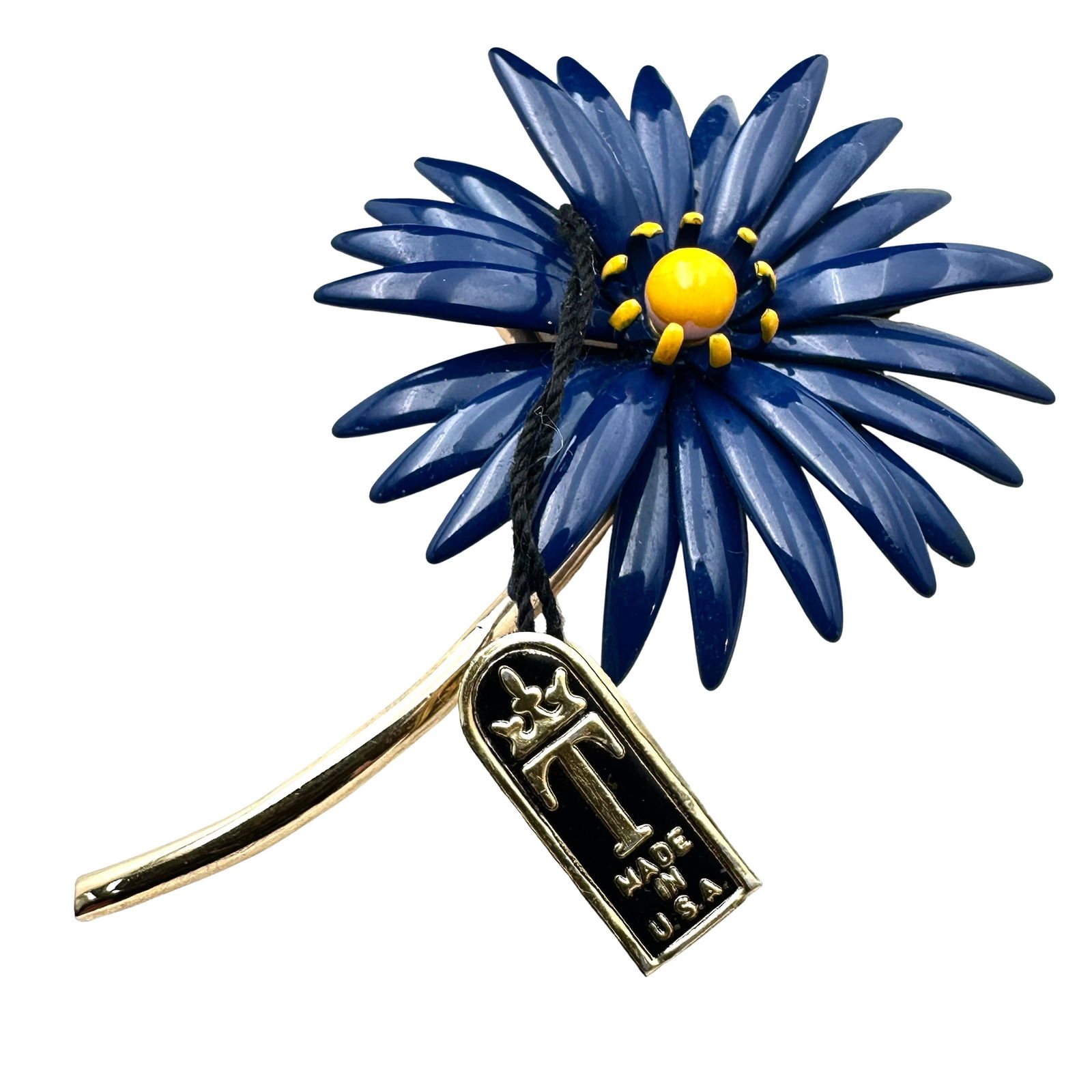 Vintage Crown Trifari Bejeweled Flower Basket Brooch