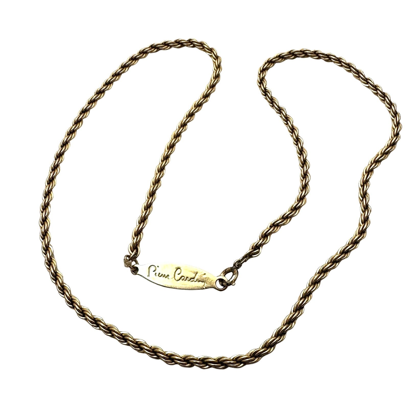 Vintage Pierre Cardin Gold Filled Chain Necklace 17 Inch (1 of 2)