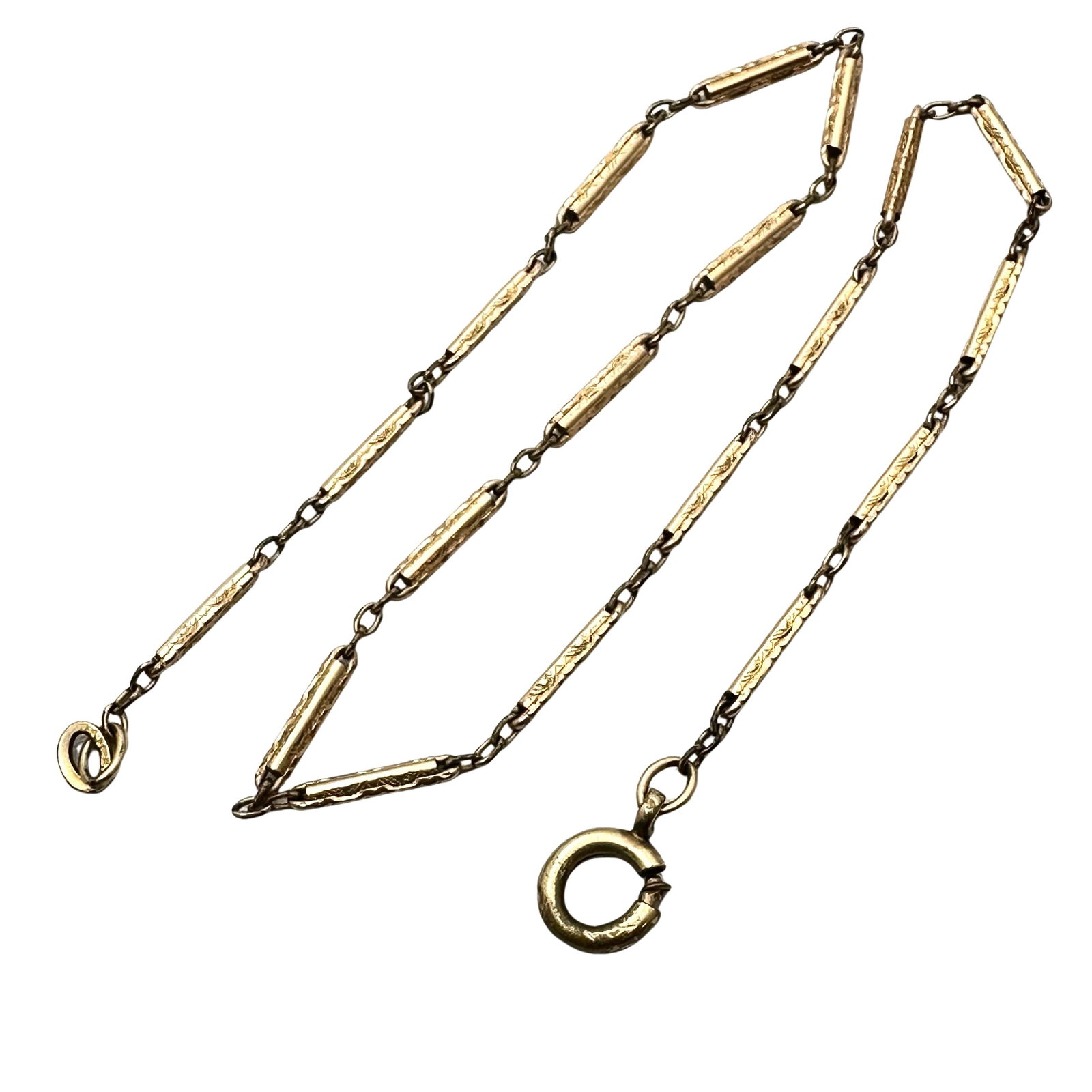 Antique Vintage Gold Filled Pocket Watch Chain 13 Inch Length: Antique Vintage Gold Filled Pocket Watch Chain 13 Inch Length
