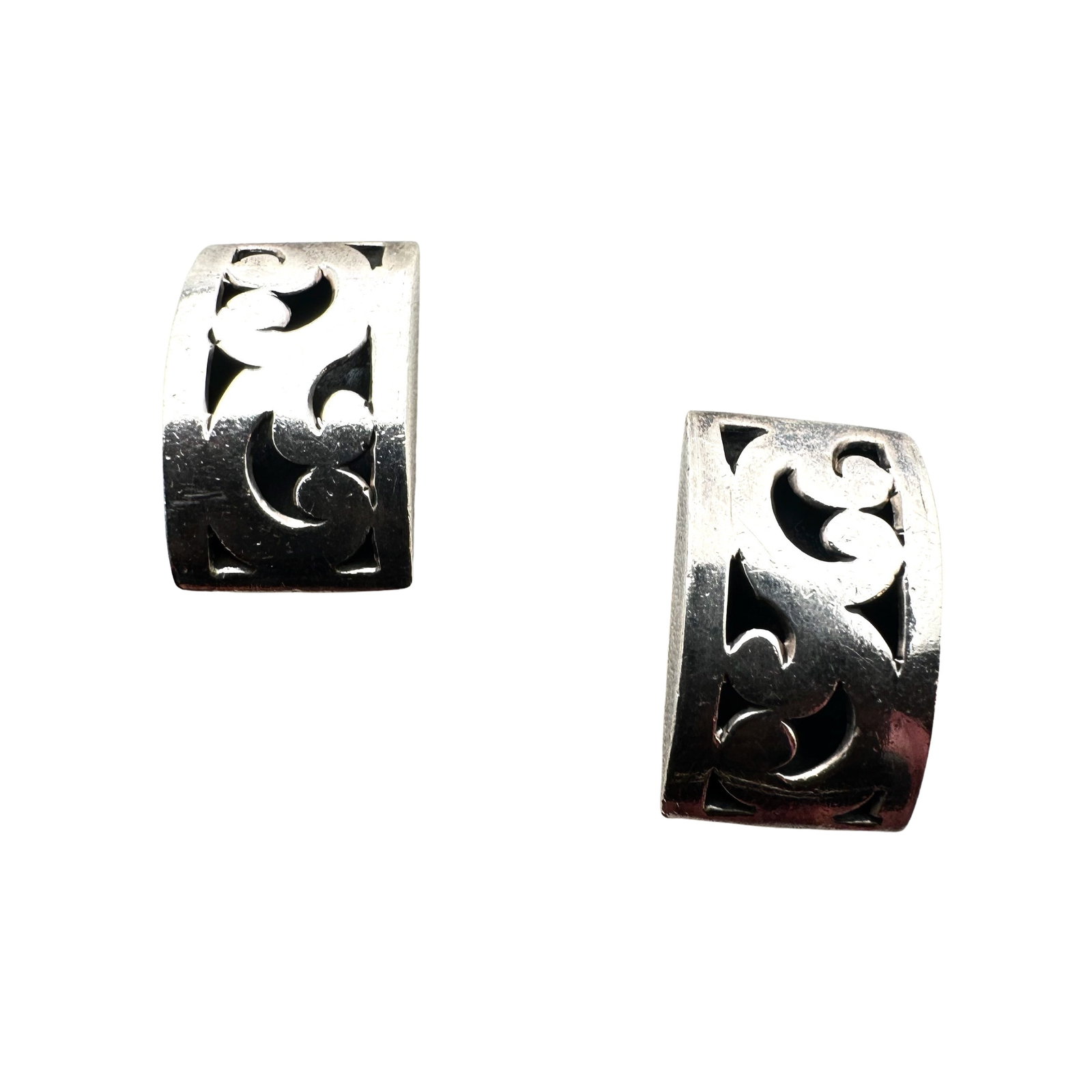 Lois Hill Sterling Silver Filigree Pierced Earrings 3/4 Inch: Lois Hill Sterling Silver Filigree Pierced Earrings 3/4 Inch