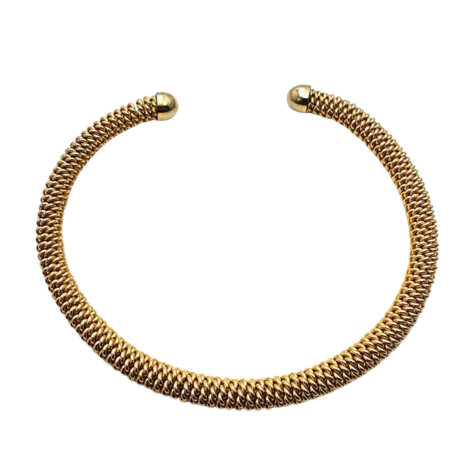 Vintage Gold Tone Choker Necklace Nice Quality: Vintage Gold Tone Choker Necklace Nice Quality