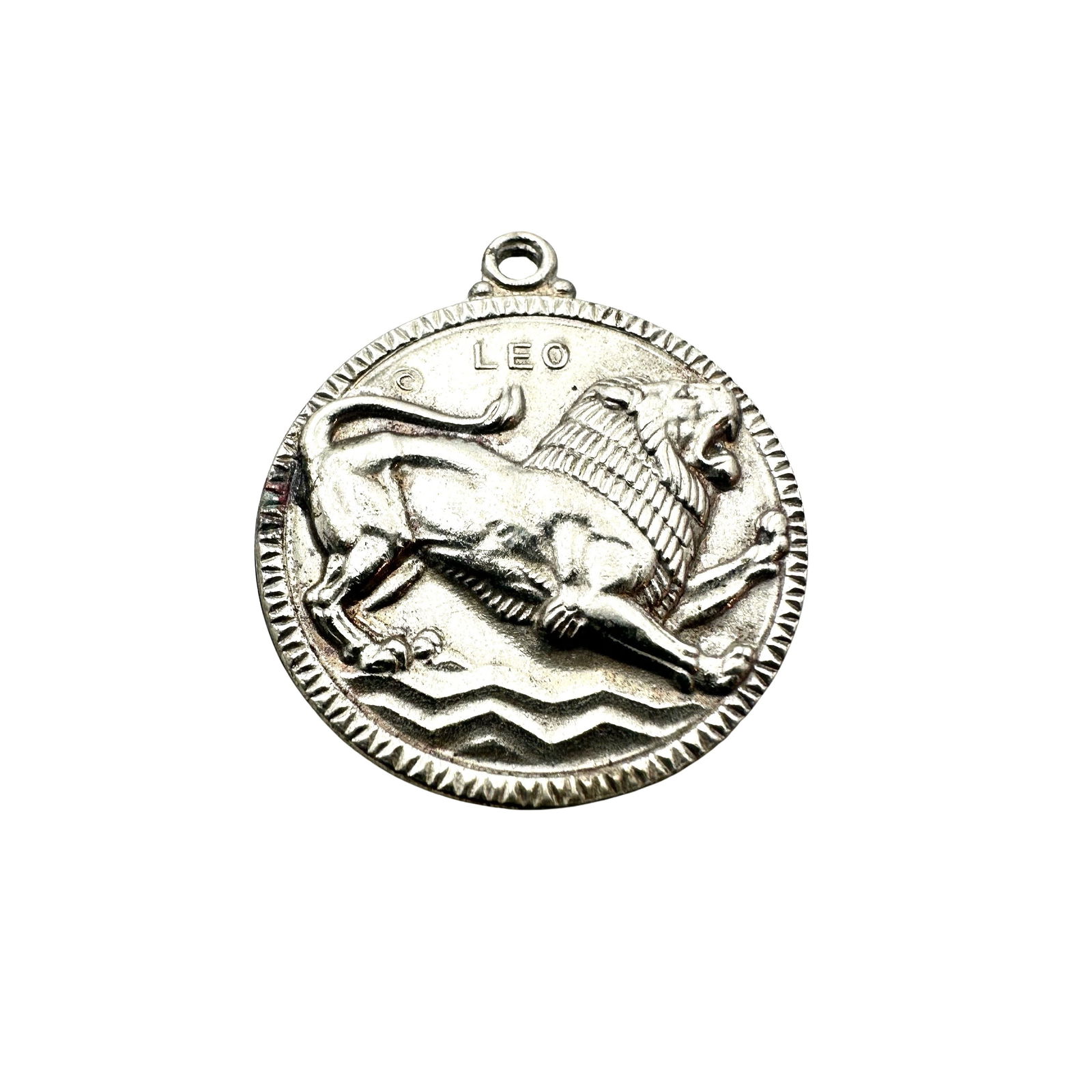 Vintage Sterling Silver Leo Lion Charm or Pendant 1 Inch (1 of 2)