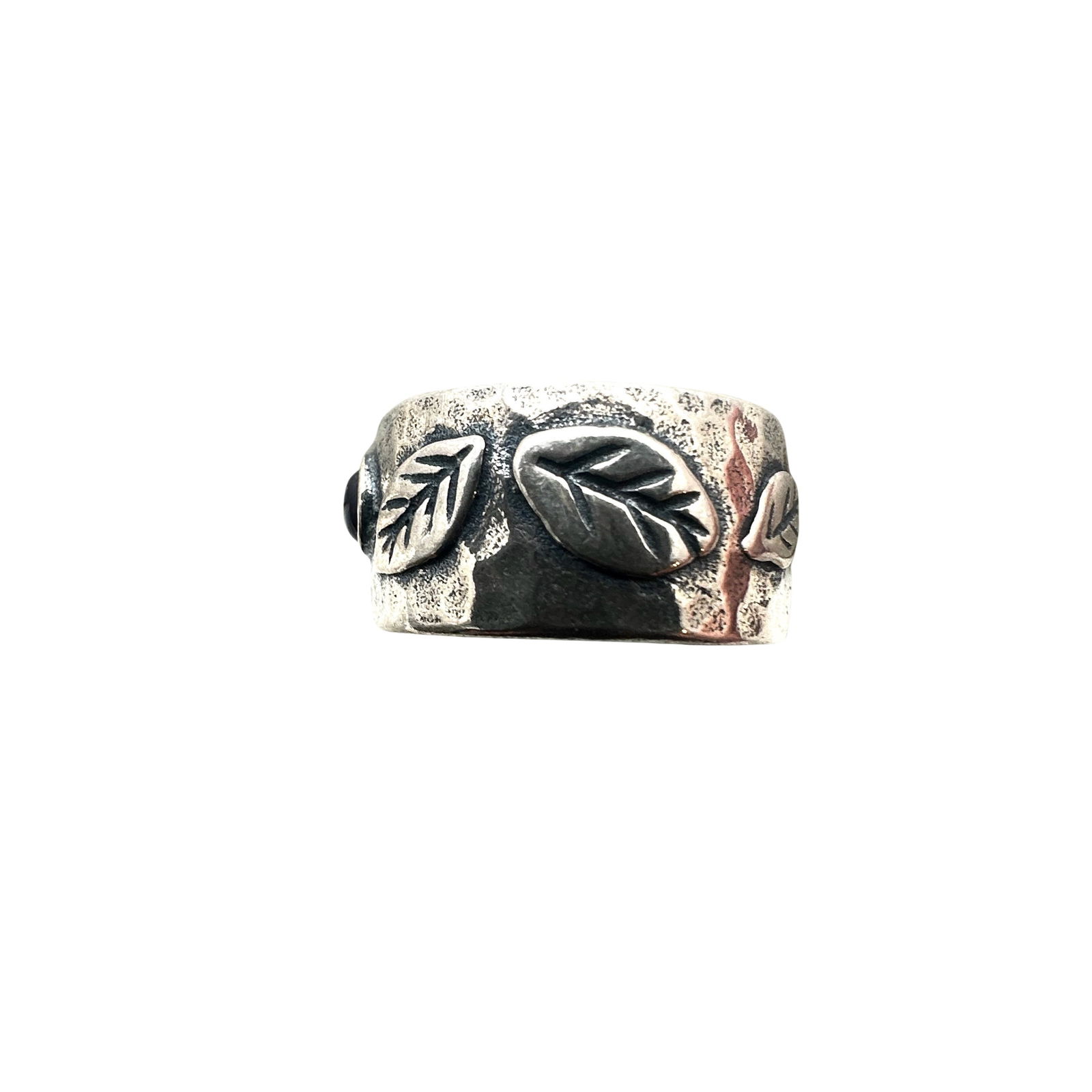 Silpada Sterling Silver Ring Band Leaf Design Size 6 (1 of 2)