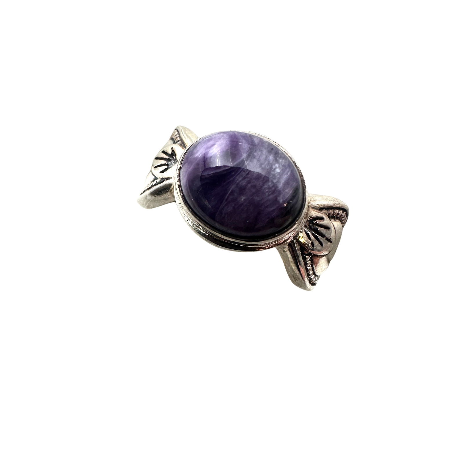 Vintage Shube Purple Charoite Sterling Silver Ring Size 6 (1 of 3)