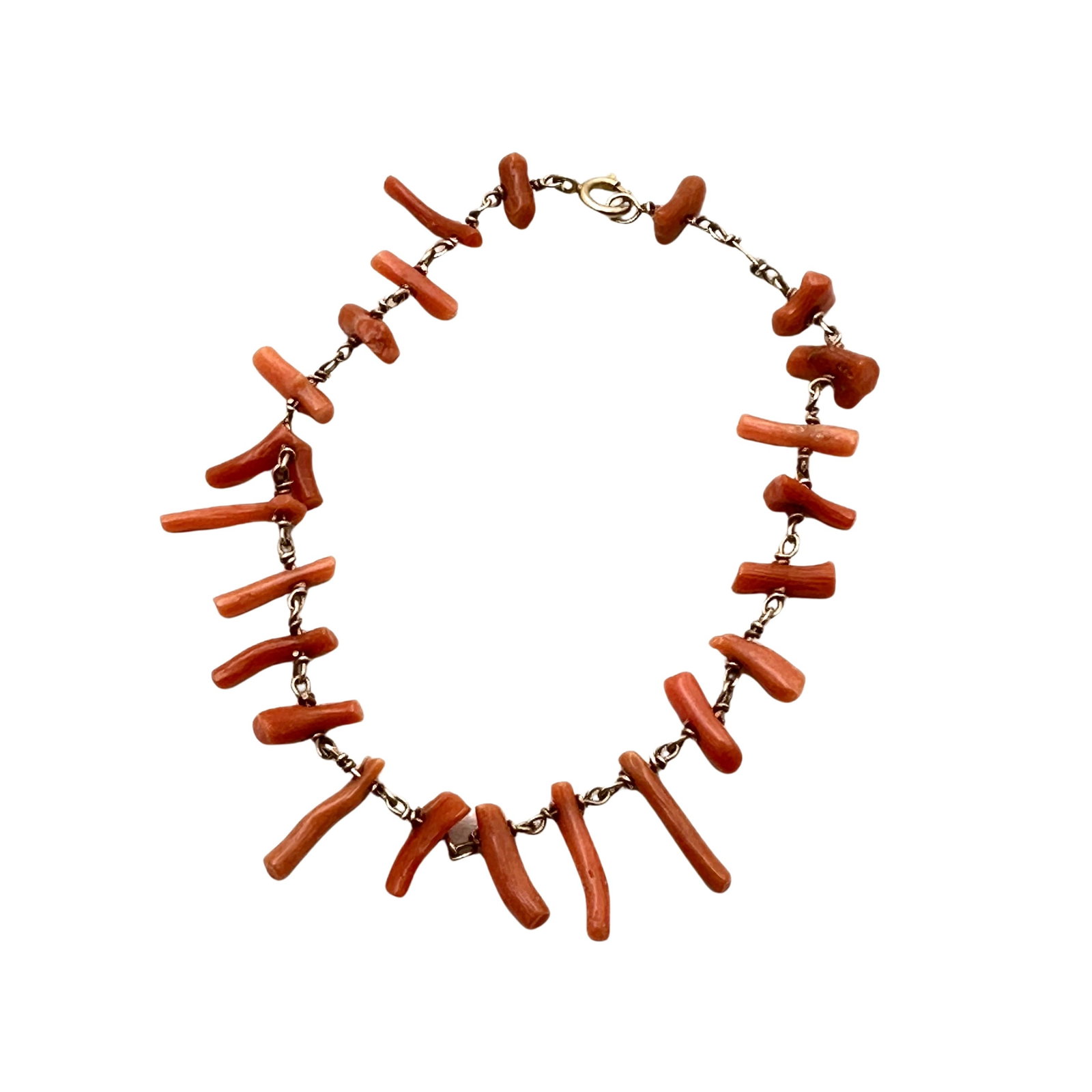 Vintage 10K Gold Branch Coral Bracelet 6.5 Inches 4.36 Grams: Vintage 10K Gold Branch Coral Bracelet 6.5 Inches 4.36 Grams