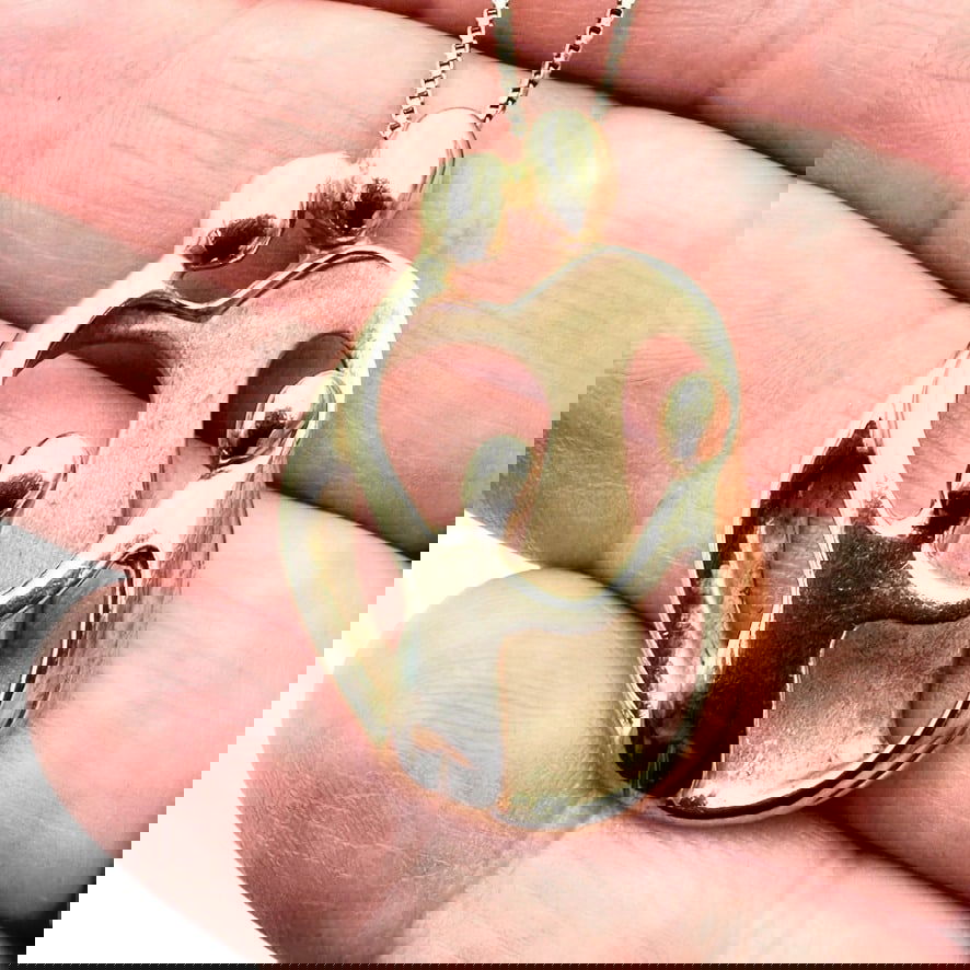 Vintage Carolyn Pollack Gold Over Sterling Silver Family of Four Pendant Necklace (1 of 3)