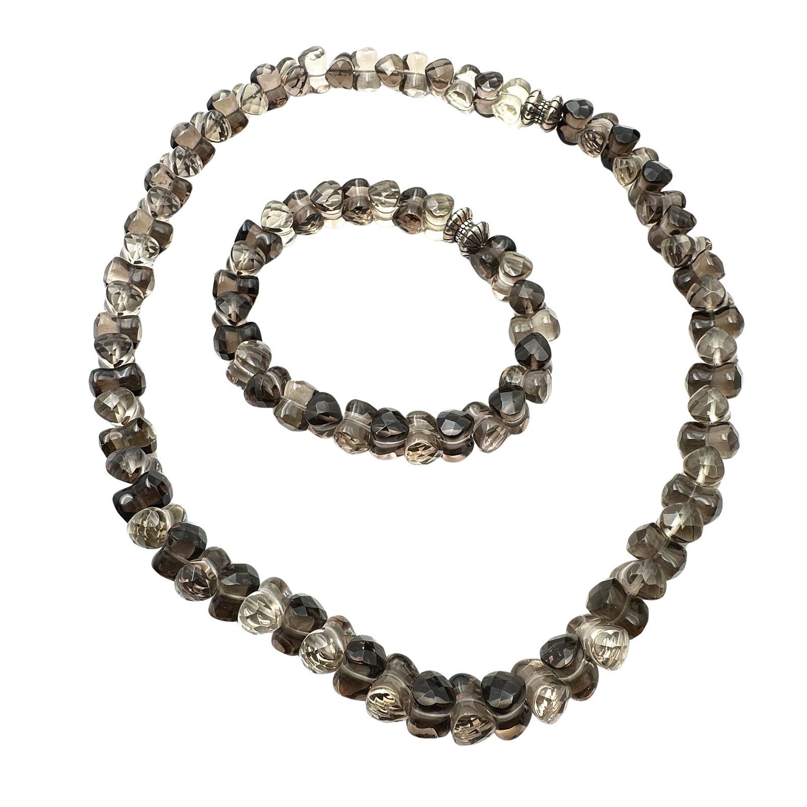 Jay King Mine Finds Gemstone Bead Sterling Silver Magnetic Necklace Bracelet Can Be Hooked Together: Jay King Mine Finds Gemstone Bead Sterling Silver Magnetic Necklace Bracelet Can Be Hooked Together