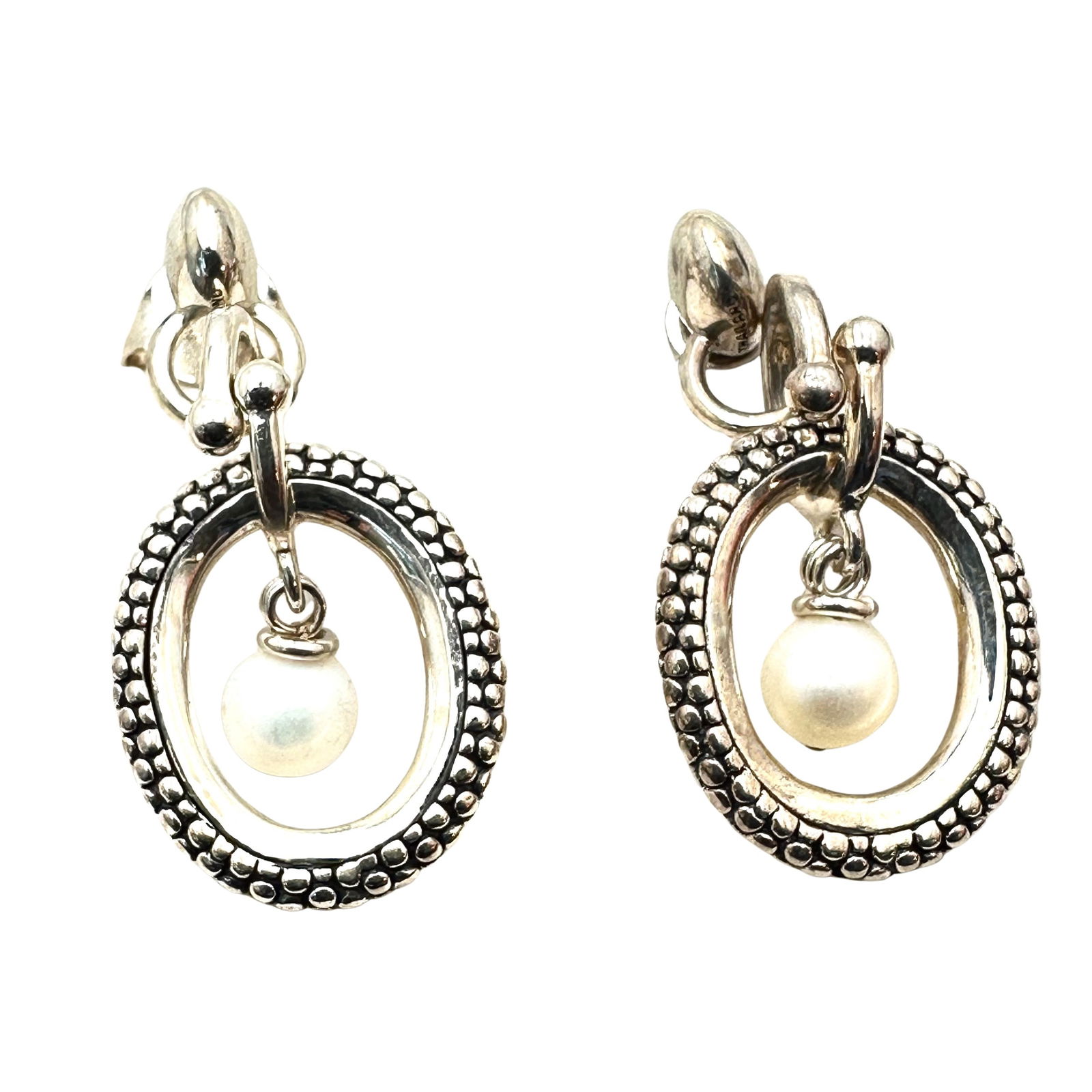 Michael Dawkins Freshwater Pearl Sterling Silver Chandelier Pierced Earrings 1.5 Inch: Michael Dawkins Freshwater Pearl Sterling Silver Chandelier Pierced Earrings 1.5 Inch