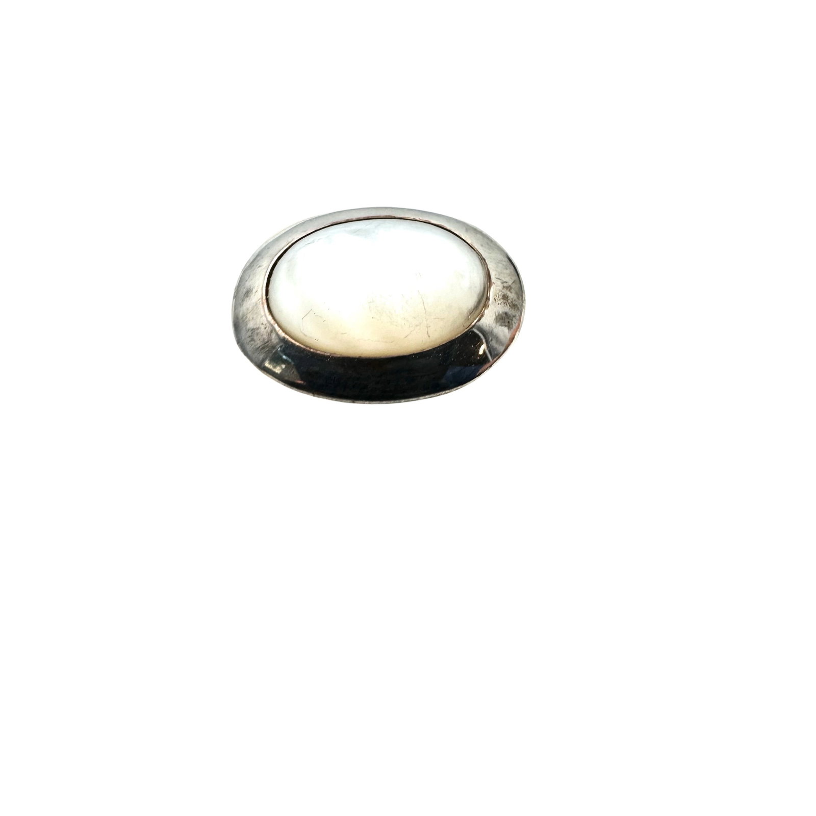 Joseph Esposito Mother of Pearl Sterling Silver Ring Size 10: Joseph Esposito Mother of Pearl Sterling Silver Ring Size 10