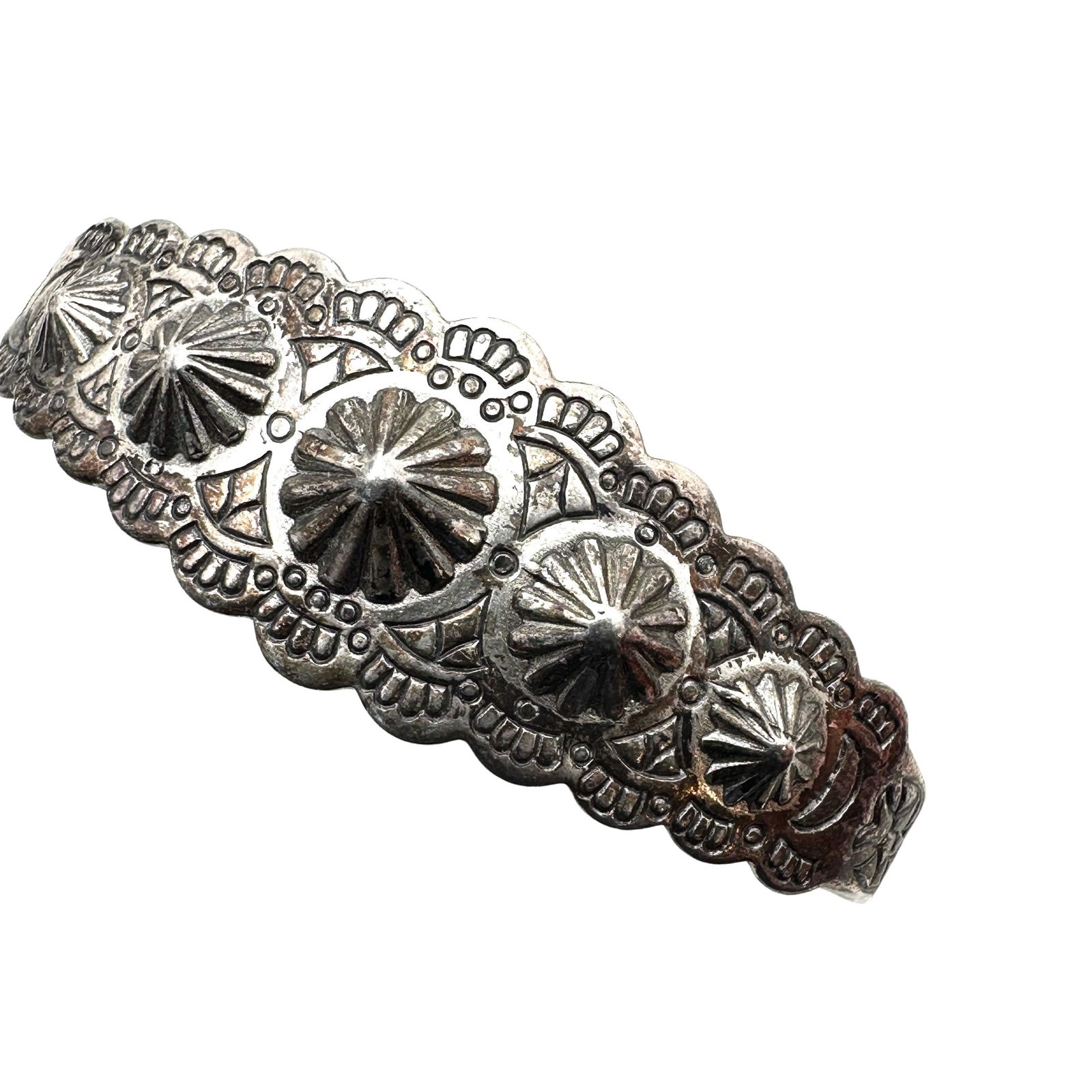 Vintage Native American Sterling Silver Cuff Bracelet 6.5 Inch 13 Grams (1 of 2)