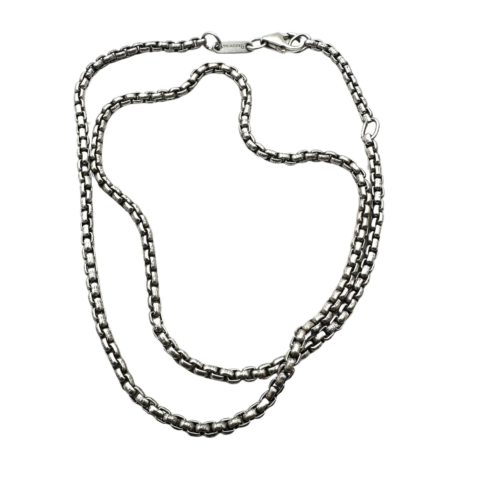 Designer Franz Breuning Fancy Link Sterling Silver Chain 17 Inch14 Grams: Designer Franz Breuning Fancy Link Sterling Silver Chain 17 Inch14 Grams