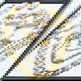 Jewelry Group Gold Tone Faux Pearl Rhinestone Necklaces Brooches Earrings Sweater Clips: Jewelry Group Gold Tone Faux Pearl Rhinestone Necklaces Brooches Earrings Sweater Clips