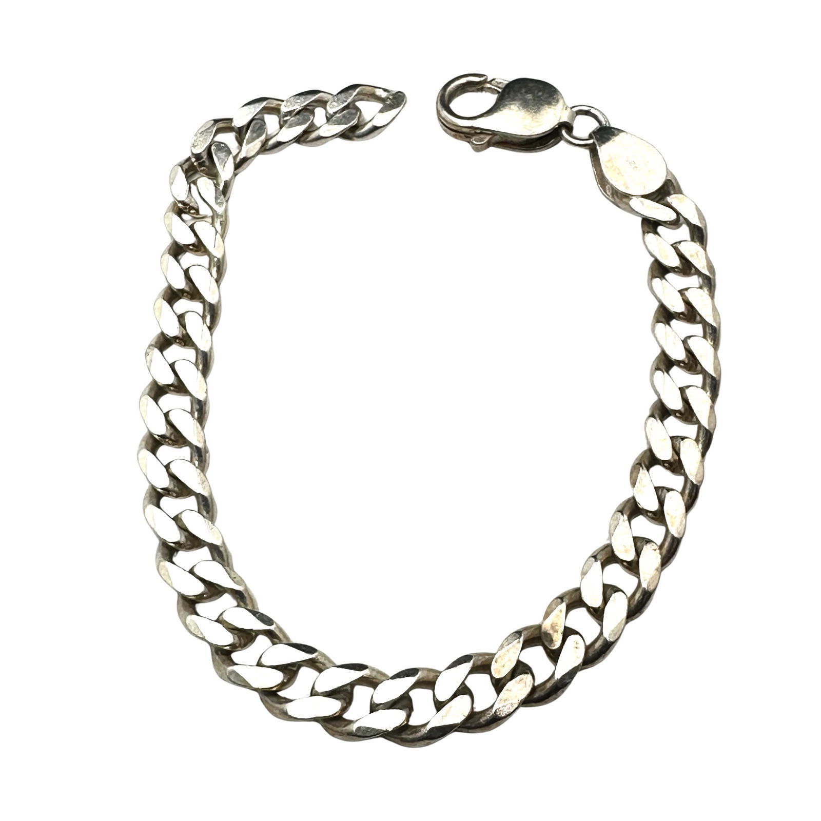 Chunky Sterling Silver Chain Bracelet 7.25 Inch 19 Grams (1 of 2)