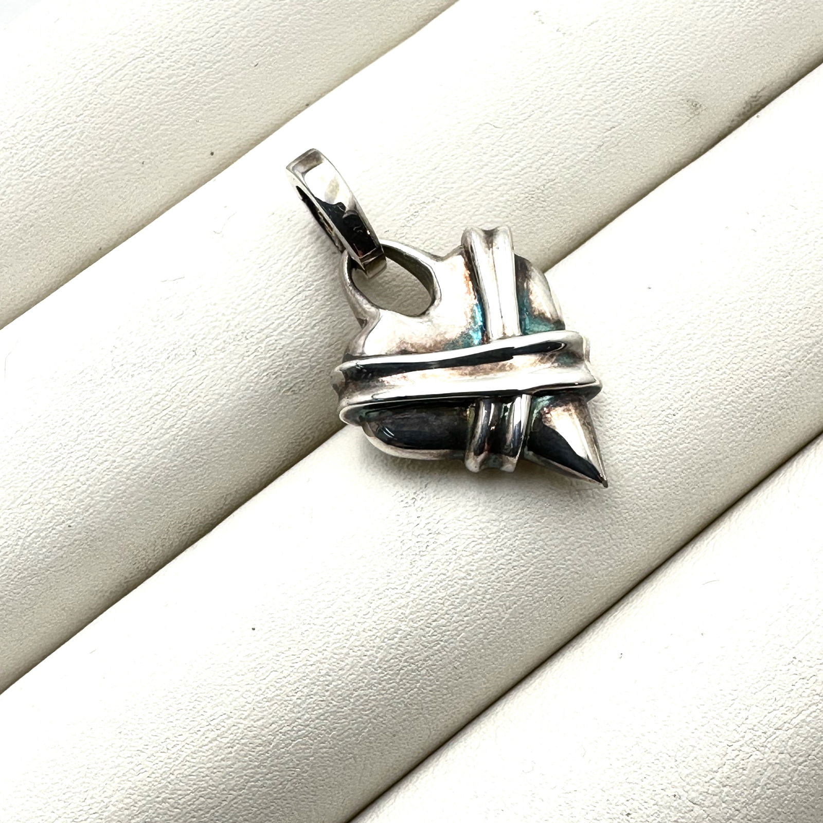 Robert Lee Morris Sterling Silver Heart Enhancer Pendant 1.25 Inch: Robert Lee Morris Sterling Silver Heart Enhancer Pendant 1.25 Inch