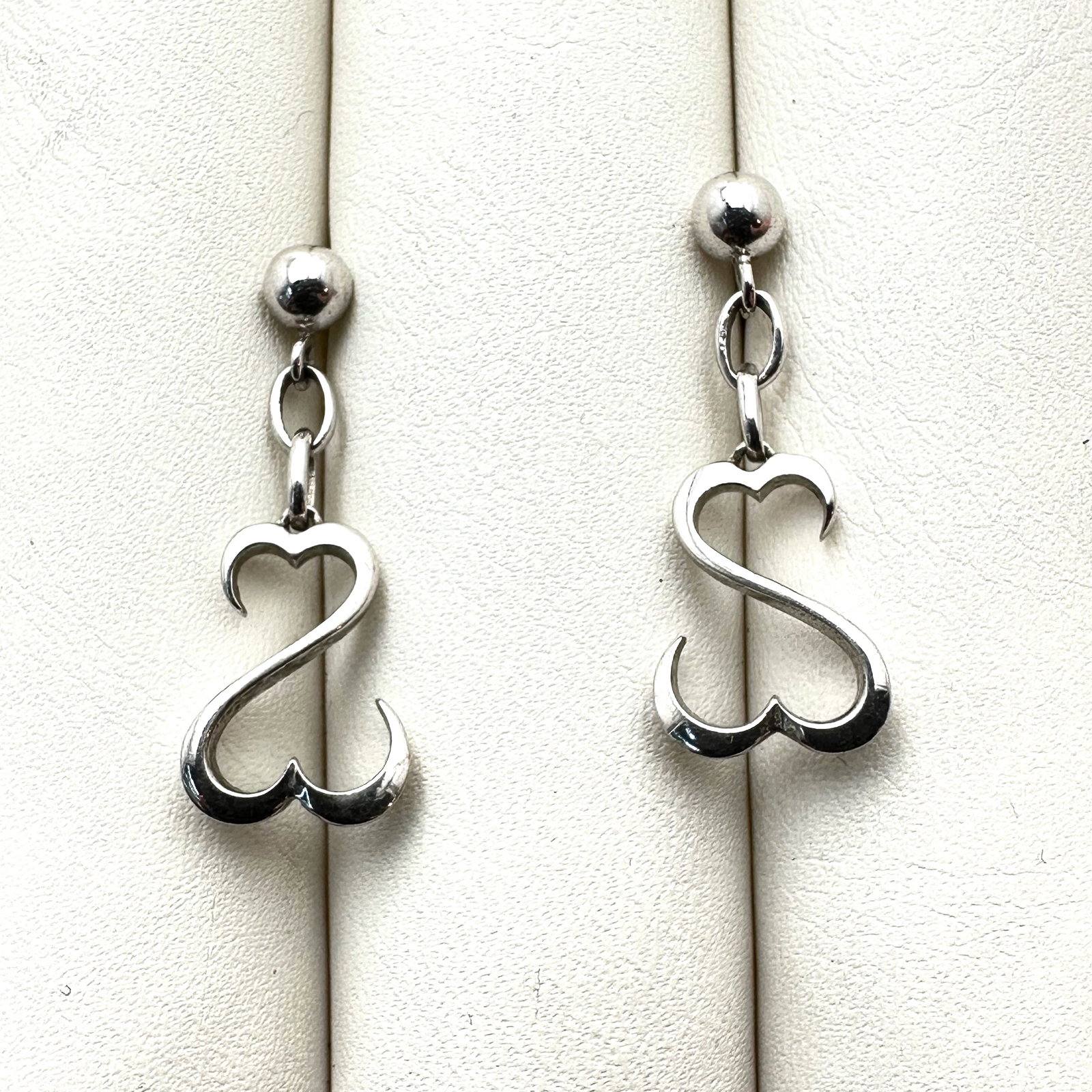 Jane Seymour Open Heart Sterling Silver Pierced Earrings: Jane Seymour Open Heart Sterling Silver Pierced Earrings