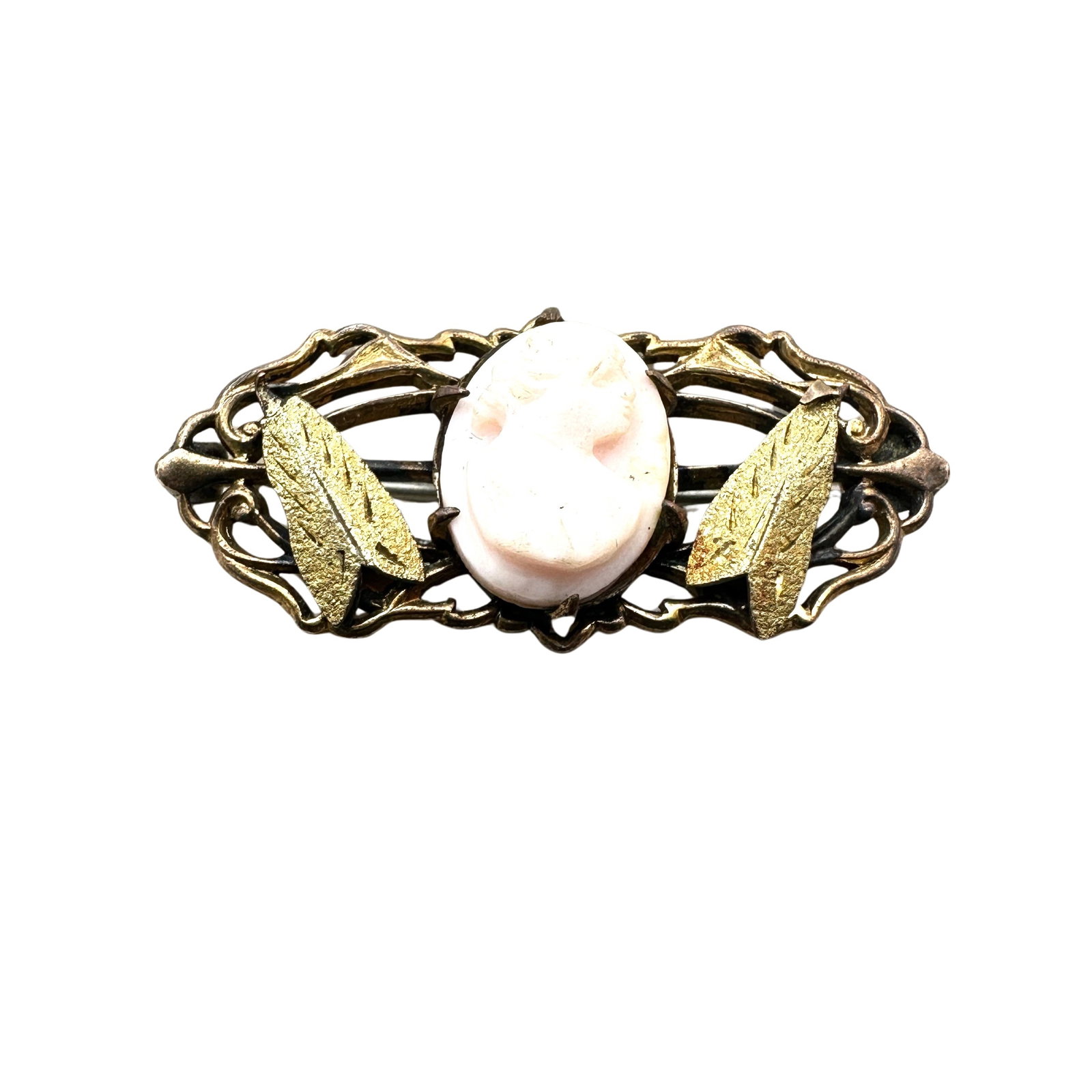 Antique Vintage Gold Filled Carved Cameo Brooch Pin 1.25 Inch: Antique Vintage Gold Filled Carved Cameo Brooch Pin 1.25 Inch