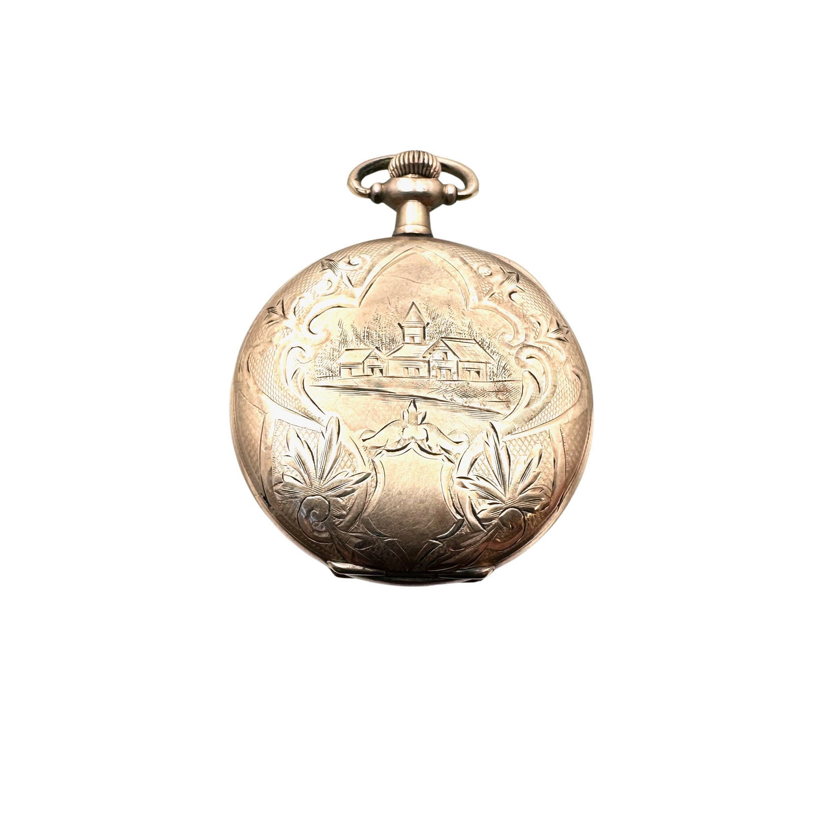 Antique Elgin Pocket Watch Small Gold Filled No Glass Selling As Is As Found From Estate (1 of 6)