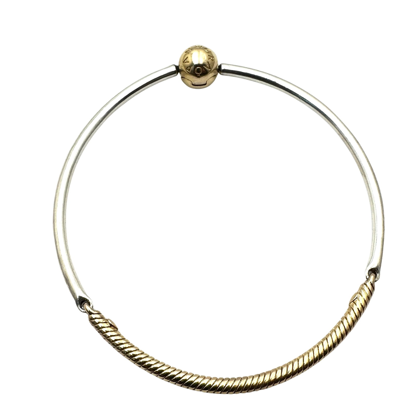 Pandora Hallmarked Sterling Silver Bracelet For Charms Fits up to 8 Inch 15 Grams: Pandora Hallmarked Sterling Silver Bracelet For Charms Fits up to 8 Inch 15 Grams