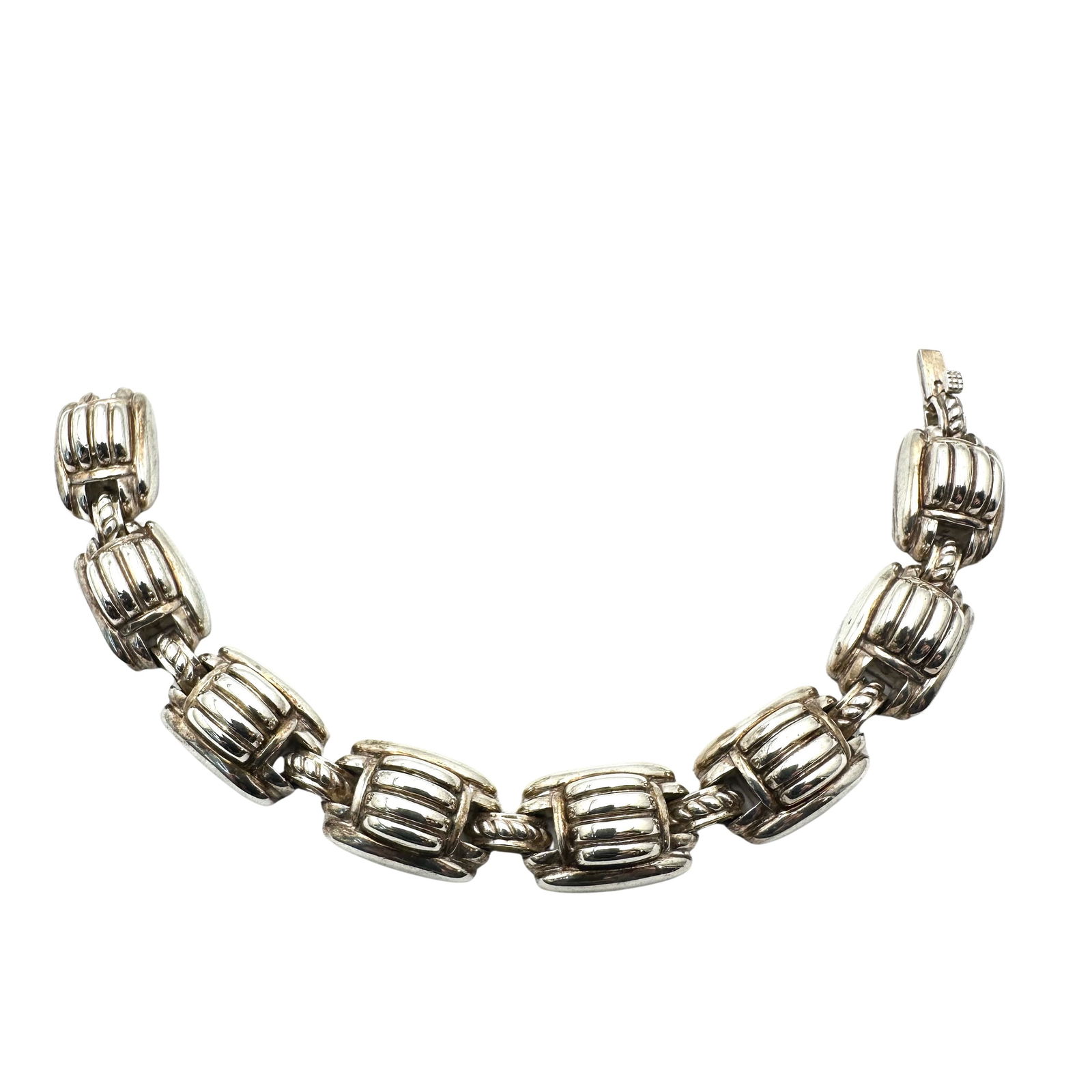 Vintage Judith Ripka Sterling Silver Bracelet 7 Inch  65 Grams (1 of 2)