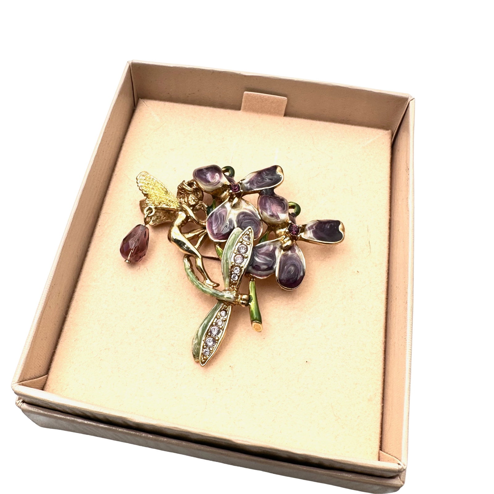 Vintage Kirks Folly Brooch in Original Box: Vintage Kirks Folly Brooch in Original Box