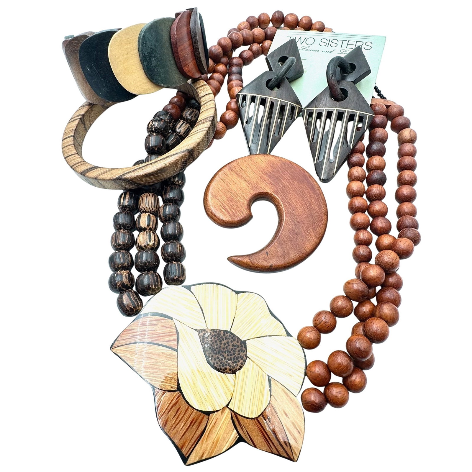 Jewelry Group Necklace Earrings Bracelets Brooch Wood Designs: Jewelry Group Necklace Earrings Bracelets Brooch Wood Designs