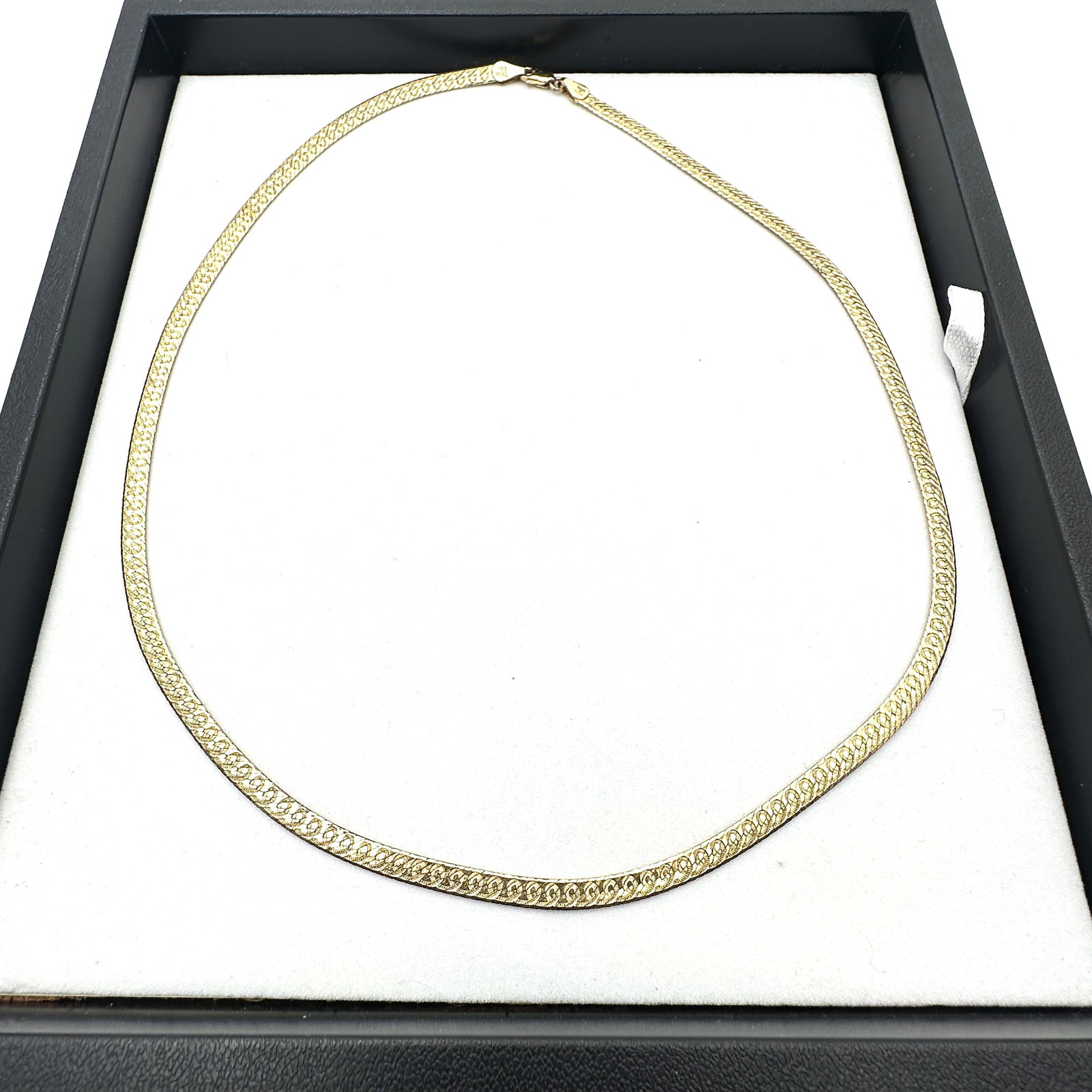 Italian Reversible Gold Over Sterling Silver Omega Chain Necklace 20 Inch 10 Grams: Italian Reversible Gold Over Sterling Silver Omega Chain Necklace 20 Inch 10 Grams