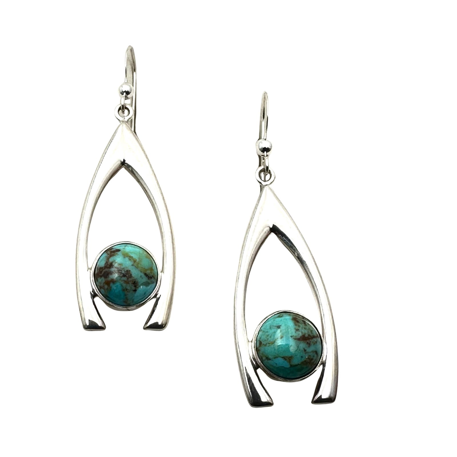 Jay King Mine Finds Turquoise Sterling Silver Chandelier Pierced Earrings 2 Inch Length: Jay King Mine Finds Turquoise Sterling Silver Chandelier Pierced Earrings 2 Inch Length