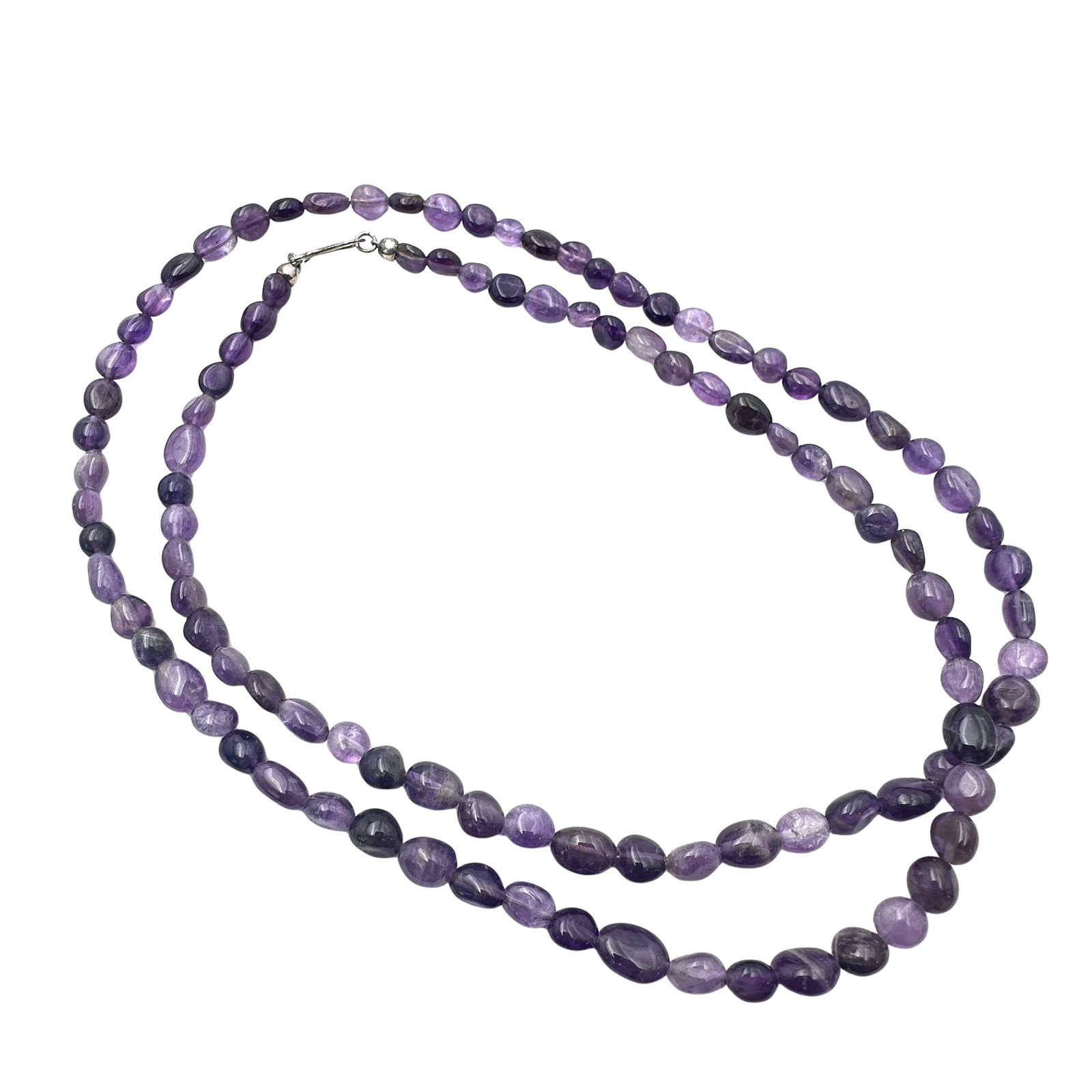 Jay King Mine Finds Purple Amethyst Bead Sterling Silver Necklace 34 Inch: Jay King Mine Finds Purple Amethyst Bead Sterling Silver Necklace 34 Inch
