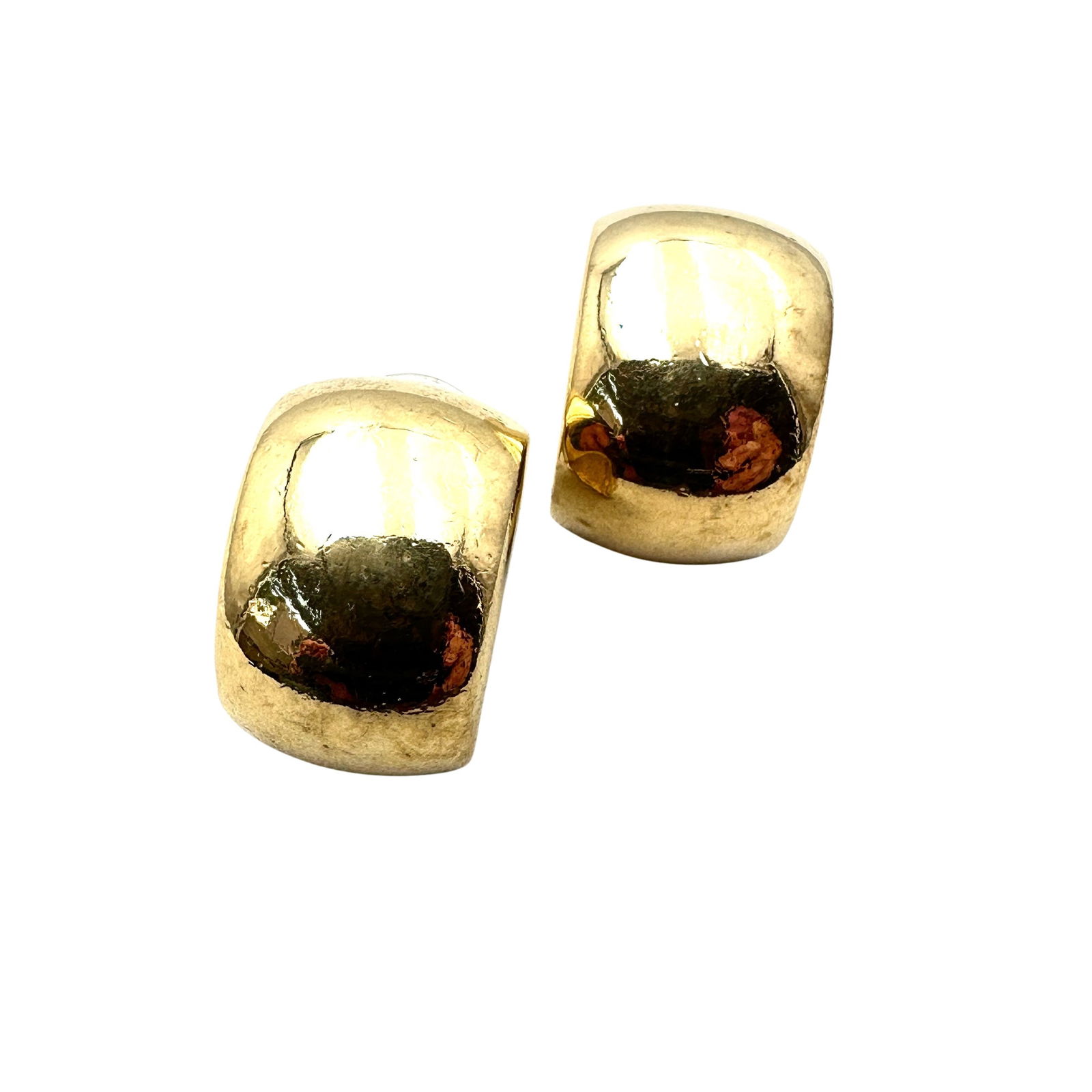 Vintage Givenchy Gold Tone Pierced Earrings 1 Inch Length: Vintage Givenchy Gold Tone Pierced Earrings 1 Inch Length