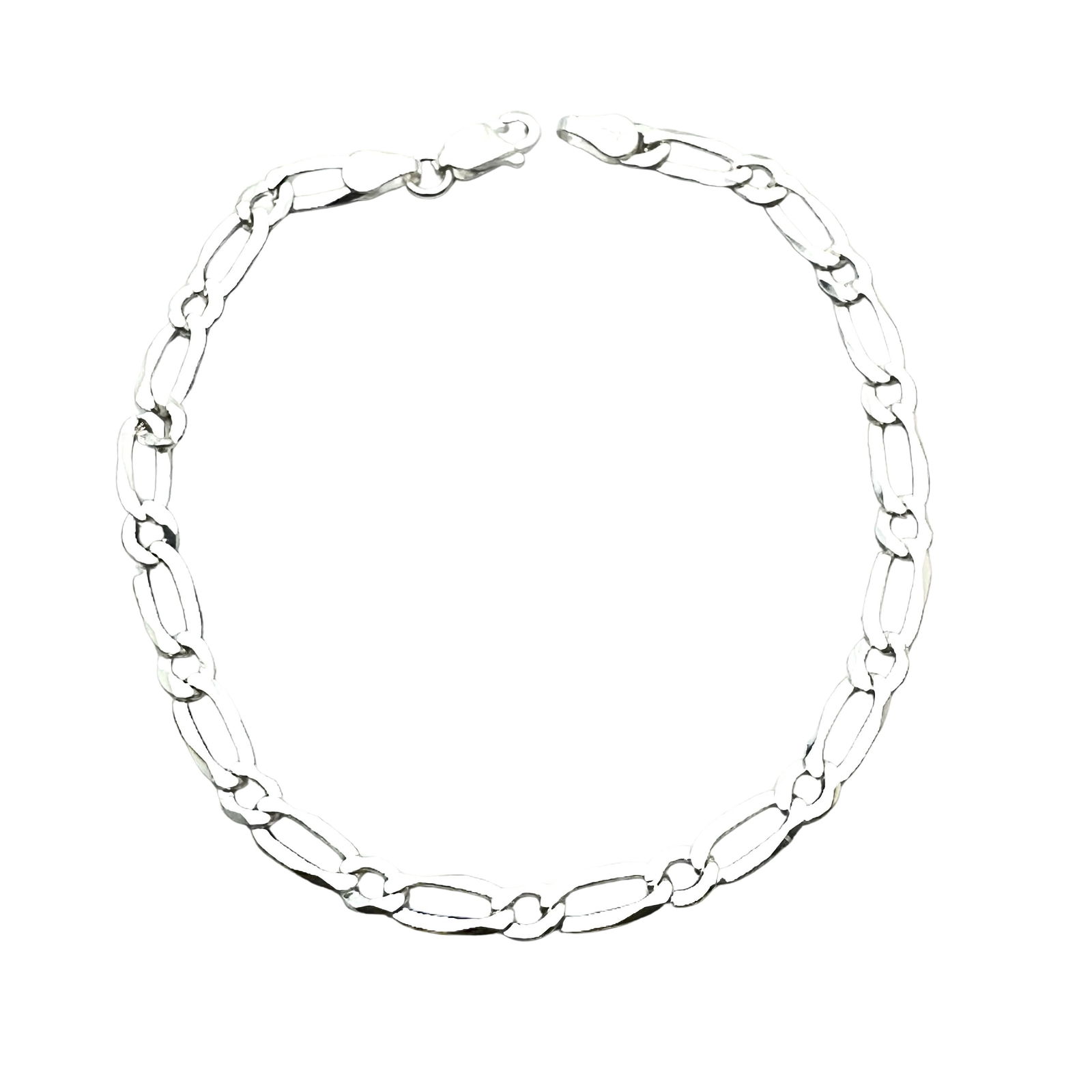 Italy 925 Sterling Silver Fancy Link Bracelet 8 Inch Length Pristine Condition (1 of 2)