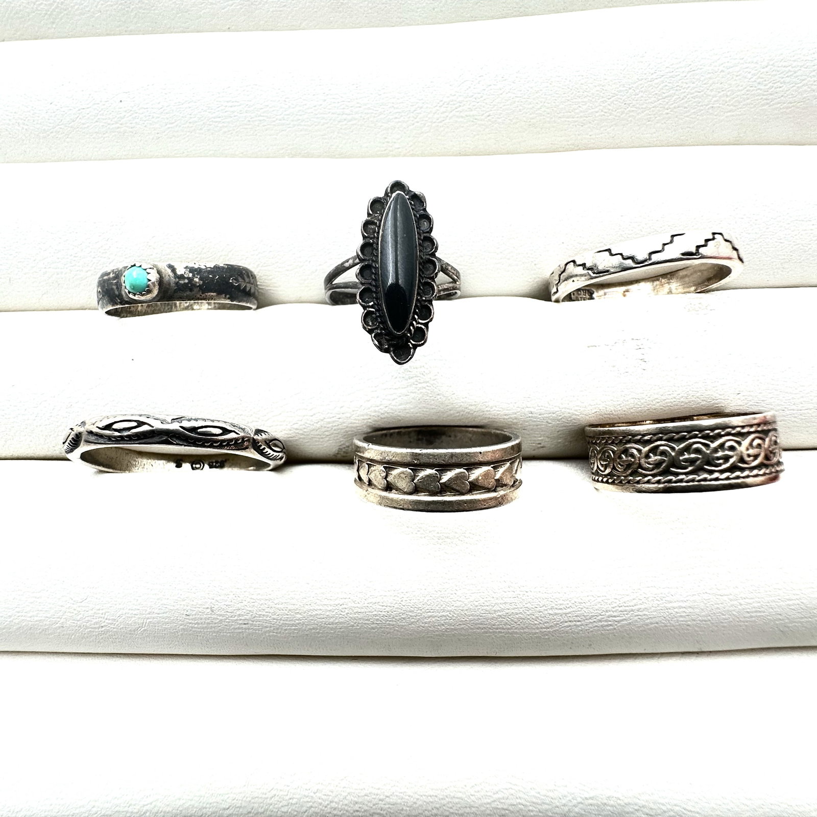 Group of Sterling Silver Rings Various Sizes 16 Grams (1 of 2)