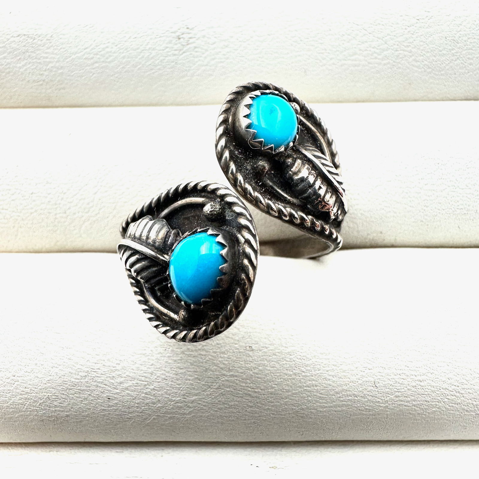 American Southwest Turquoise Sterling Silver Ring Size 10 (1 of 2)