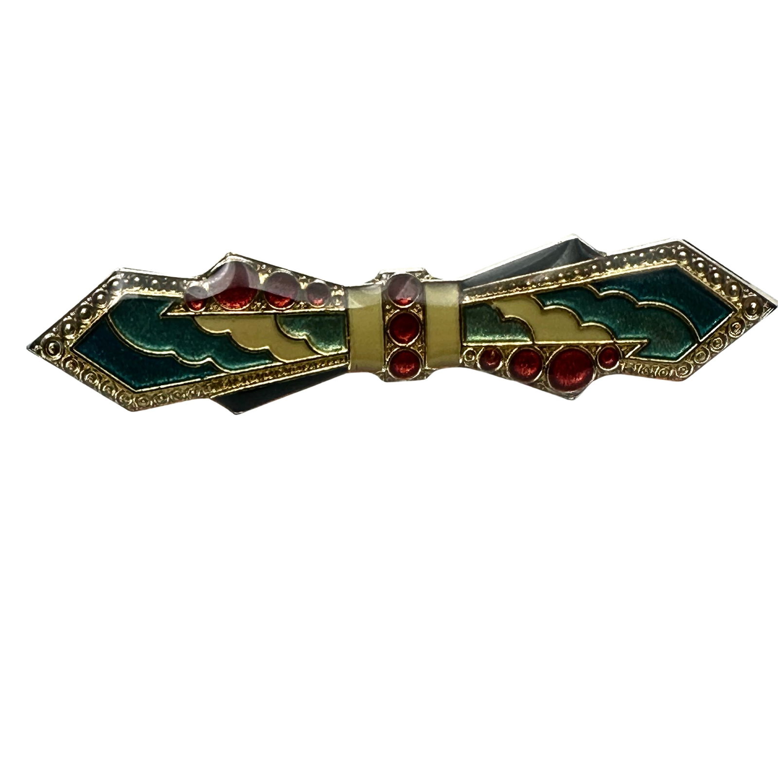 Vintage Unsigned Catherine Propesco France Multicolor Brooch Pin 2 Inch (1 of 2)