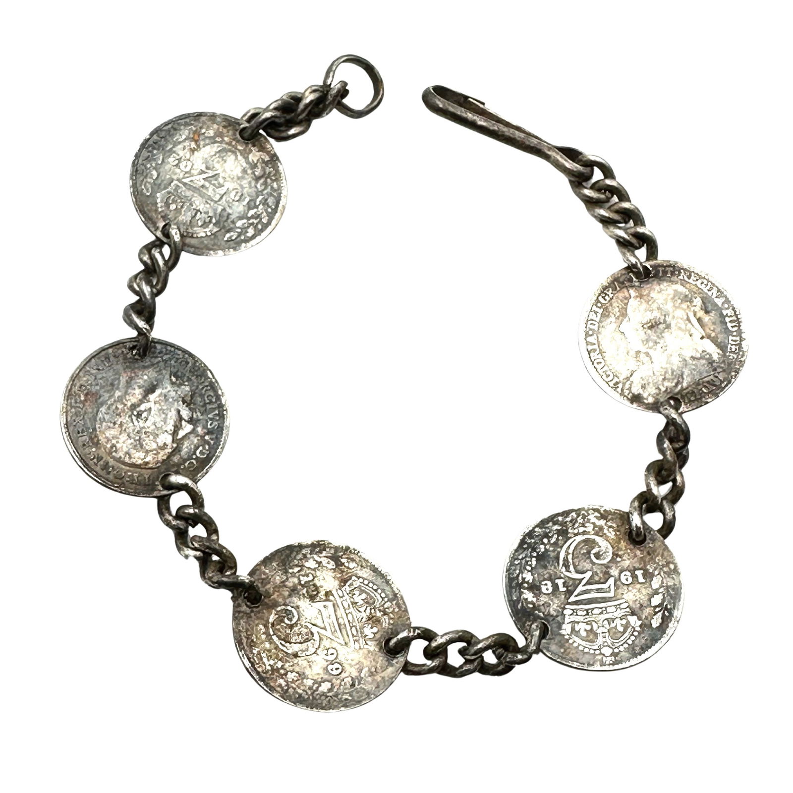 Antique 1899 Morgan Silver Dollar Bracelet Sterling Silver 6 Inch 10 Grams (1 of 2)