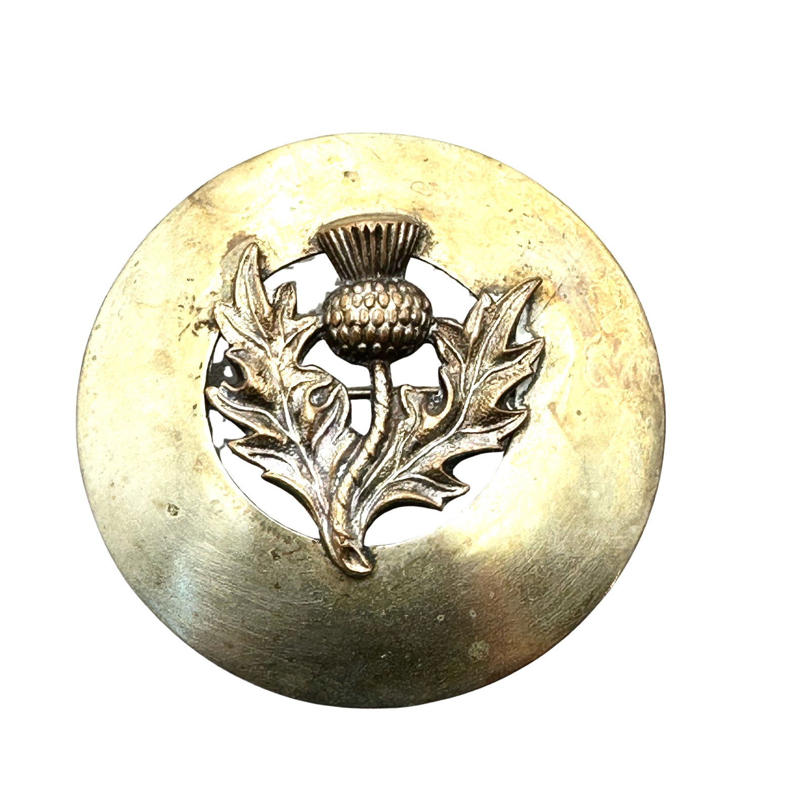 Antique Scottish Hallmarked Kilt Brooch Pin Mental Unknown (1 of 2)